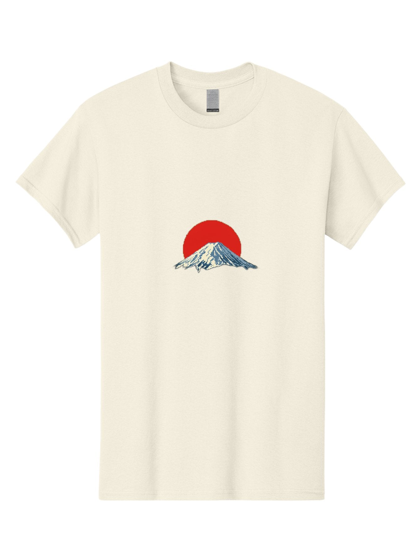 Mount-Fuji-2 Men'S Graphic Tee, 100% Cotton, Comfortable Casual Summer Wear, Machine Washable, Mount Fuji, Japanese Mountain, Red Sun, Serene Landscape, Iconic Peak, Majestic Scenery, Minimalist Art, Simple Design Bad967 6