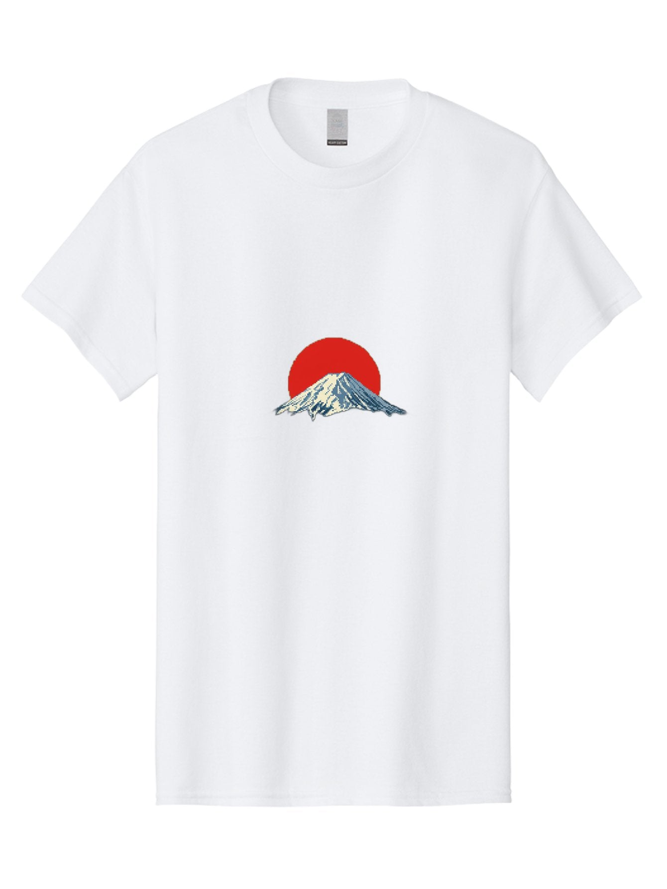 Mount-Fuji-2 Men'S Graphic Tee, 100% Cotton, Comfortable Casual Summer Wear, Machine Washable, Mount Fuji, Japanese Mountain, Red Sun, Serene Landscape, Iconic Peak, Majestic Scenery, Minimalist Art, Simple Design Bad967 15