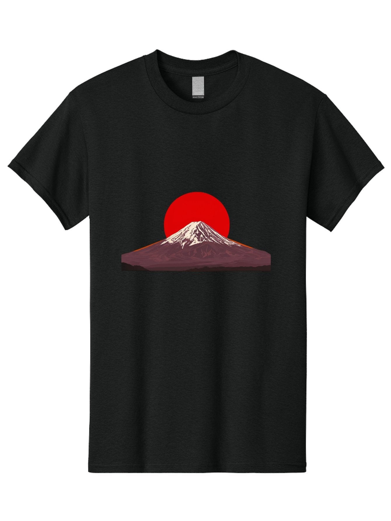 Mount-Fuji-3 Men'S Graphic Tee, 100% Cotton, Comfortable Casual Summer Wear, Machine Washable, Mount Fuji, Red Sun, Japanese Landscape, Minimalist Design, Iconic Mountain, Vibrant Colors, Serene Atmosphere, Graphic Art Bad968 9