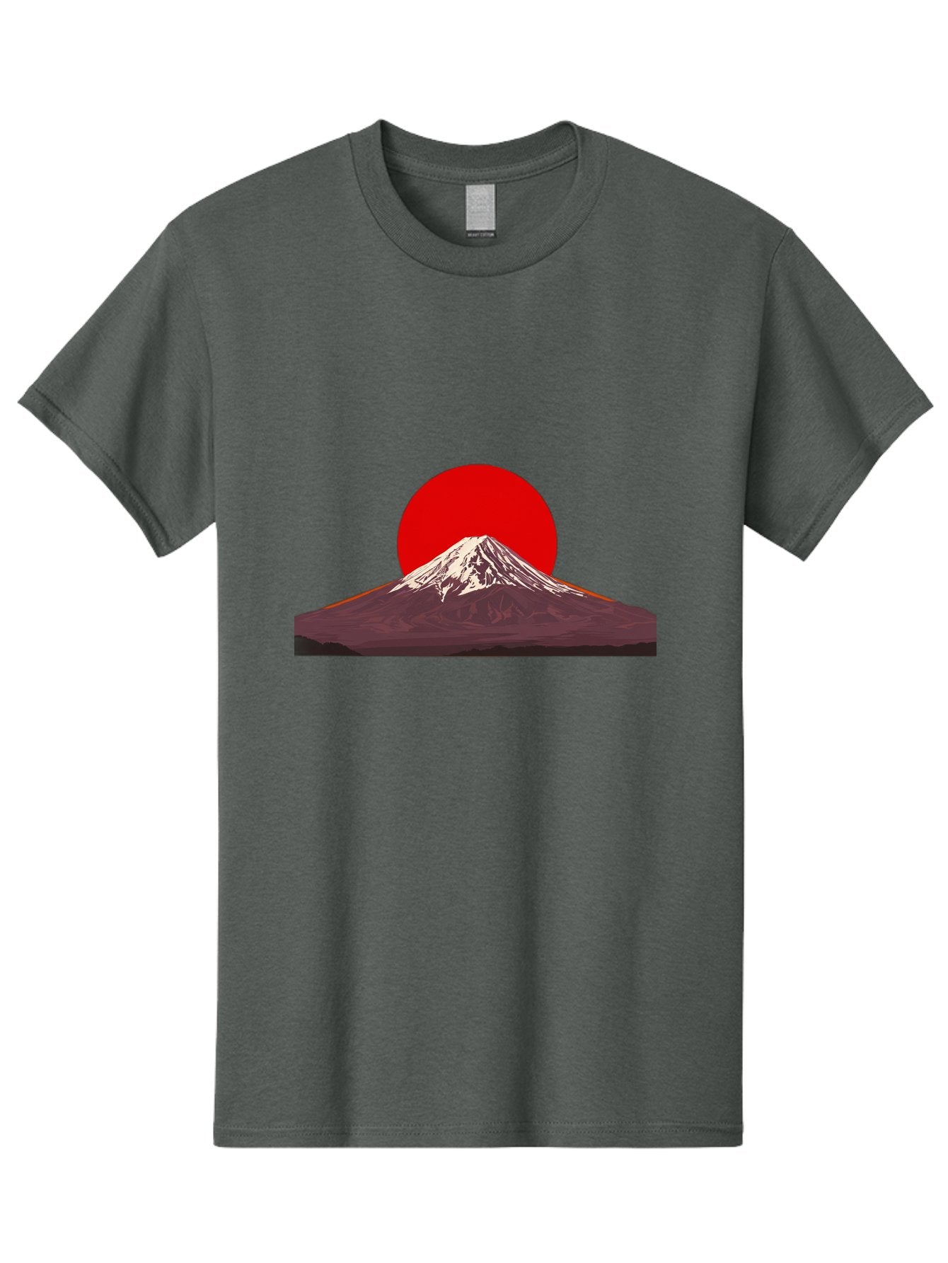 Mount-Fuji-3 Men'S Graphic Tee, 100% Cotton, Comfortable Casual Summer Wear, Machine Washable, Mount Fuji, Red Sun, Japanese Landscape, Minimalist Design, Iconic Mountain, Vibrant Colors, Serene Atmosphere, Graphic Art Bad968 12
