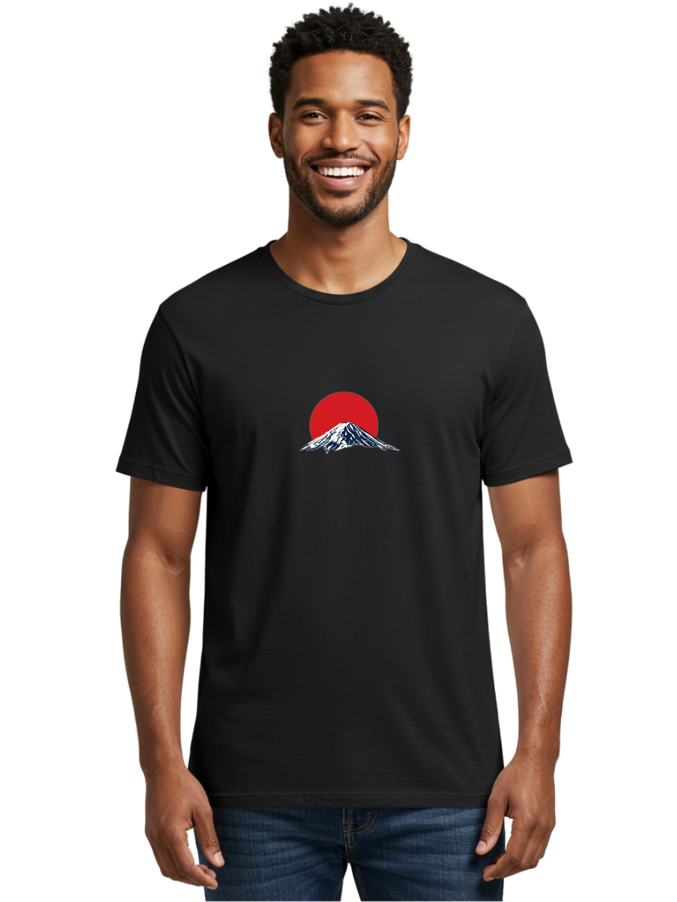 Mount-Fuji-4 Men'S Graphic Tee, 100% Cotton, Comfortable Casual Summer Wear, Machine Washable, Mount Fuji Landscape, Japanese Mountain Scenery, Red Sun, Snow-Capped Peak, Minimalist Design, Iconic Landmark, Serene Atmosphere Bad969 29