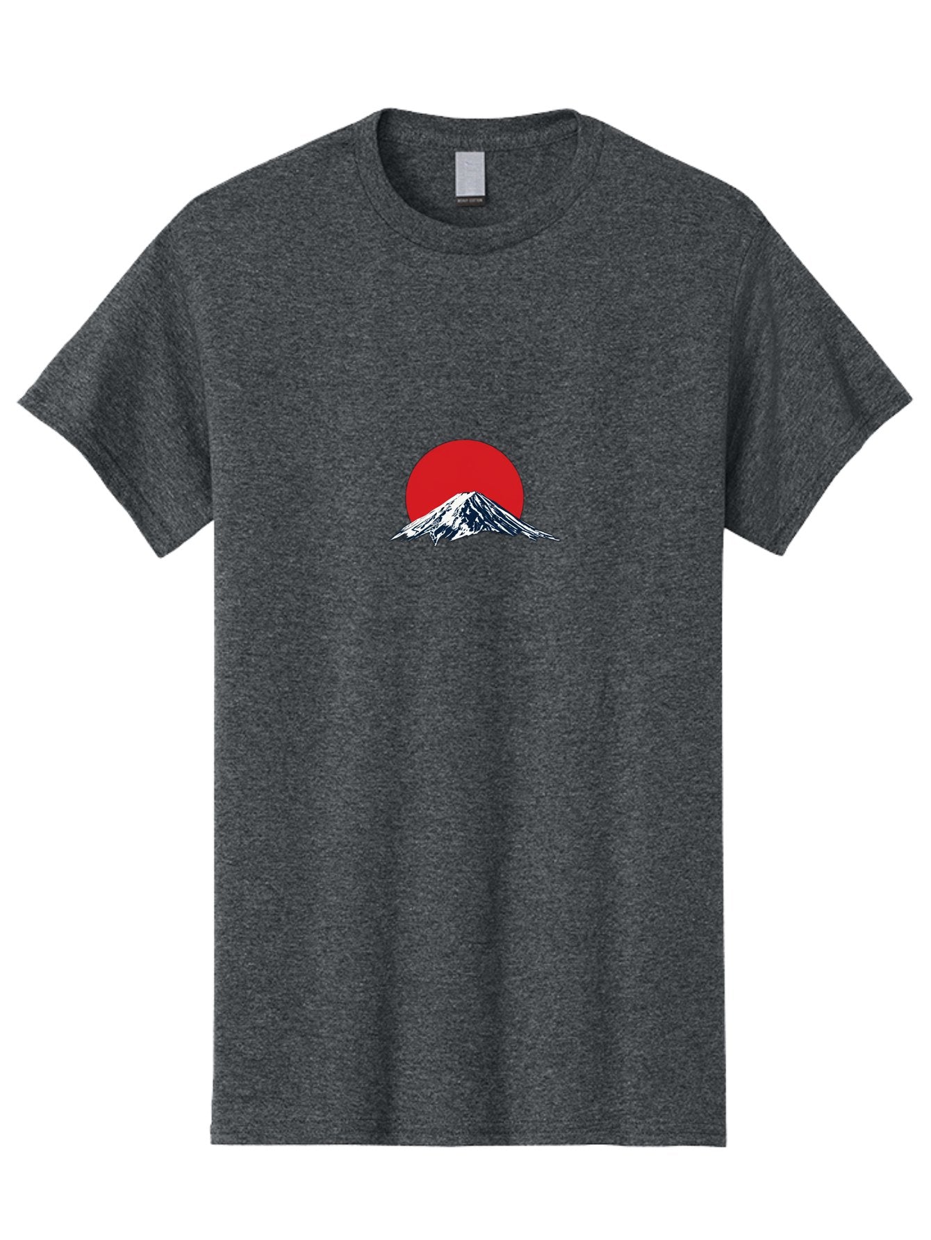 Mount-Fuji-4 Men'S Graphic Tee, 100% Cotton, Comfortable Casual Summer Wear, Machine Washable, Mount Fuji Landscape, Japanese Mountain Scenery, Red Sun, Snow-Capped Peak, Minimalist Design, Iconic Landmark, Serene Atmosphere Bad969 5