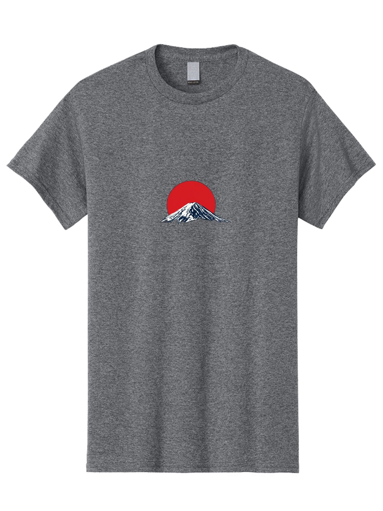 Mount-Fuji-4 Men'S Graphic Tee, 100% Cotton, Comfortable Casual Summer Wear, Machine Washable, Mount Fuji Landscape, Japanese Mountain Scenery, Red Sun, Snow-Capped Peak, Minimalist Design, Iconic Landmark, Serene Atmosphere Bad969 9