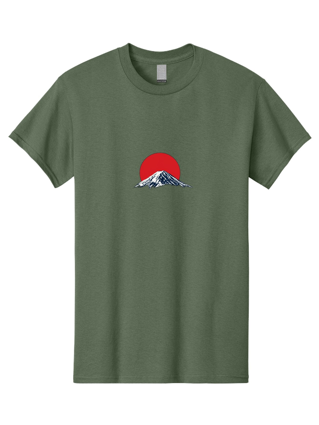 Mount-Fuji-4 Men'S Graphic Tee, 100% Cotton, Comfortable Casual Summer Wear, Machine Washable, Mount Fuji Landscape, Japanese Mountain Scenery, Red Sun, Snow-Capped Peak, Minimalist Design, Iconic Landmark, Serene Atmosphere Bad969 8