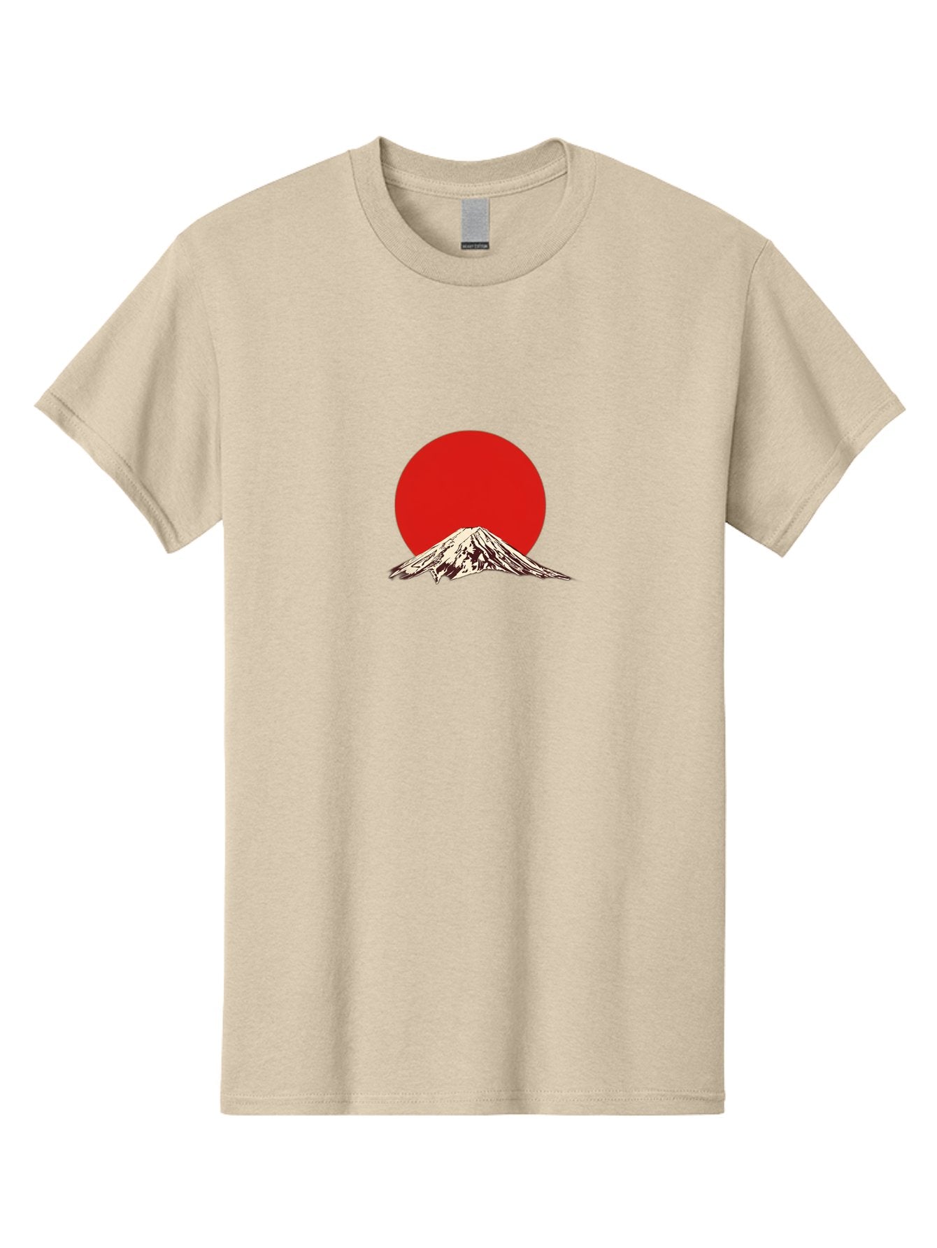 Mount-Fuji-7 Men'S Graphic Tee, 100% Cotton, Comfortable Casual Summer Wear, Machine Washable, Mount Fuji, Red Sun, Japanese Mountain, Iconic Landmark, Serene Landscape, Snow-Capped Peak, Minimalist Design, Bold Colors Bad972 7