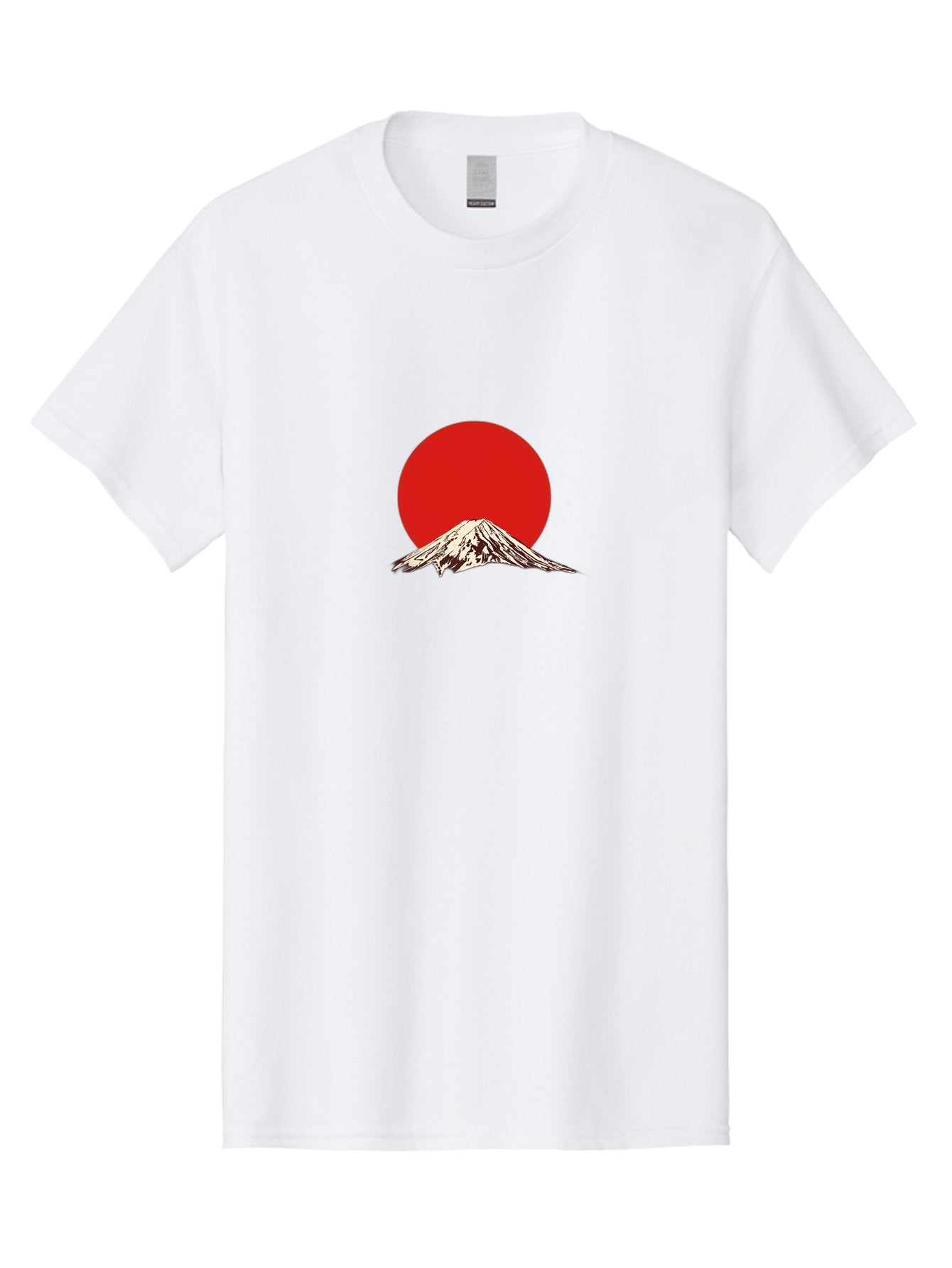 Mount-Fuji-7 Men'S Graphic Tee, 100% Cotton, Comfortable Casual Summer Wear, Machine Washable, Mount Fuji, Red Sun, Japanese Mountain, Iconic Landmark, Serene Landscape, Snow-Capped Peak, Minimalist Design, Bold Colors Bad972 15
