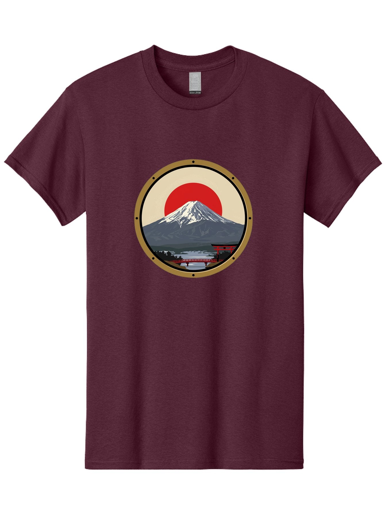Mount-Fuji-8 Men'S Graphic Tee, 100% Cotton, Comfortable Casual Summer Wear, Machine Washable, Mount Fuji Landscape, Red Torii Gate, Serene Lake, Japanese Scenery, Red Bridge, Sunrise, Iconic Landmark, Beautiful Mountain Bad973 11