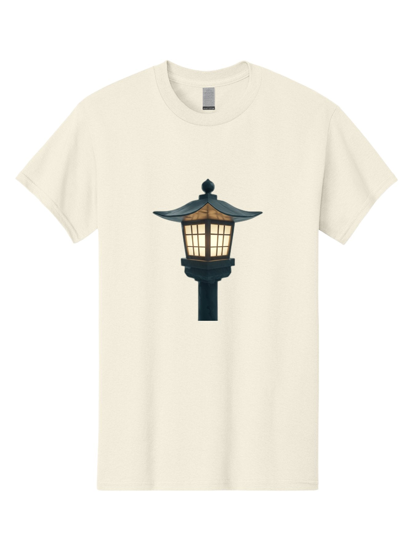 Pagoda-Lamp-Post Men'S Graphic Tee, 100% Cotton, Comfortable Casual Summer Wear, Machine Washable, Outdoor Lamp, Garden Light, Pagoda Style, Black Metal, Decorative Lantern, Soft Glow, Warm Lighting, Elegant Design, Traditional Architecture Bad979 15