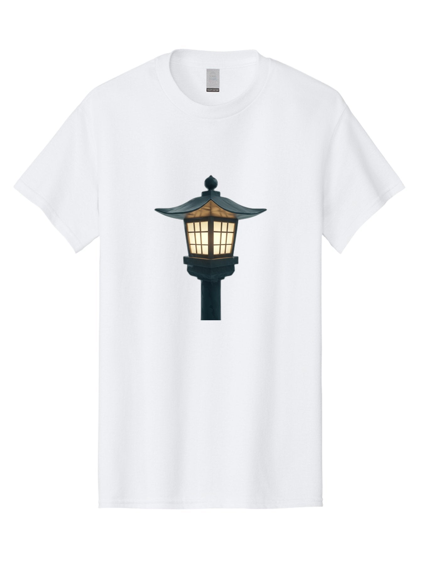 Pagoda-Lamp-Post Men'S Graphic Tee, 100% Cotton, Comfortable Casual Summer Wear, Machine Washable, Outdoor Lamp, Garden Light, Pagoda Style, Black Metal, Decorative Lantern, Soft Glow, Warm Lighting, Elegant Design, Traditional Architecture Bad979 9
