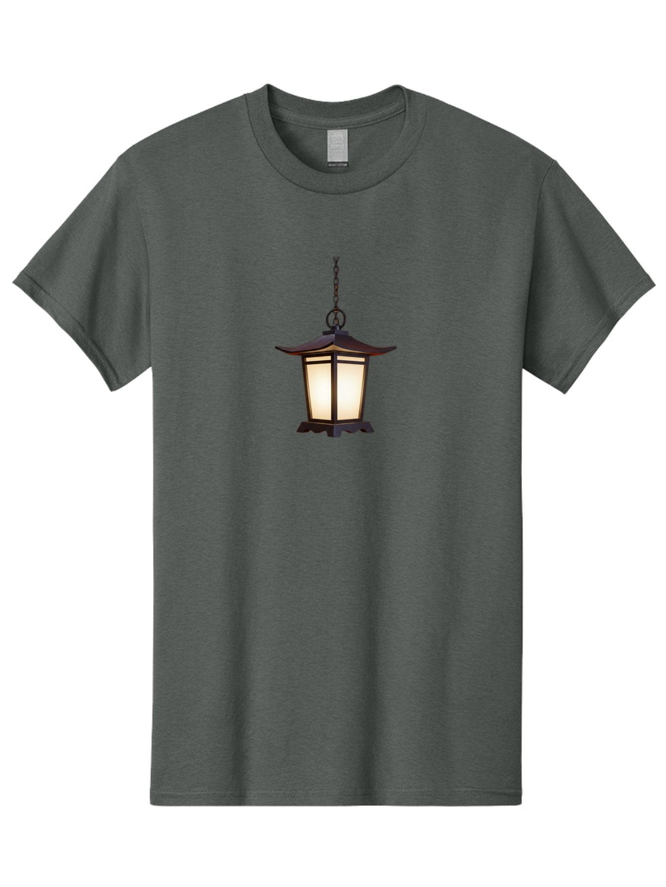 Pagoda-Lantern-1 Men'S Graphic Tee, 100% Cotton, Comfortable Casual Summer Wear, Machine Washable, Hanging Lamp, Japanese Lantern, Pagoda Style, Soft Lighting, Warm Glow, Interior Decor, Ambient Light, Traditional Design, Ornate Details Bad980 8