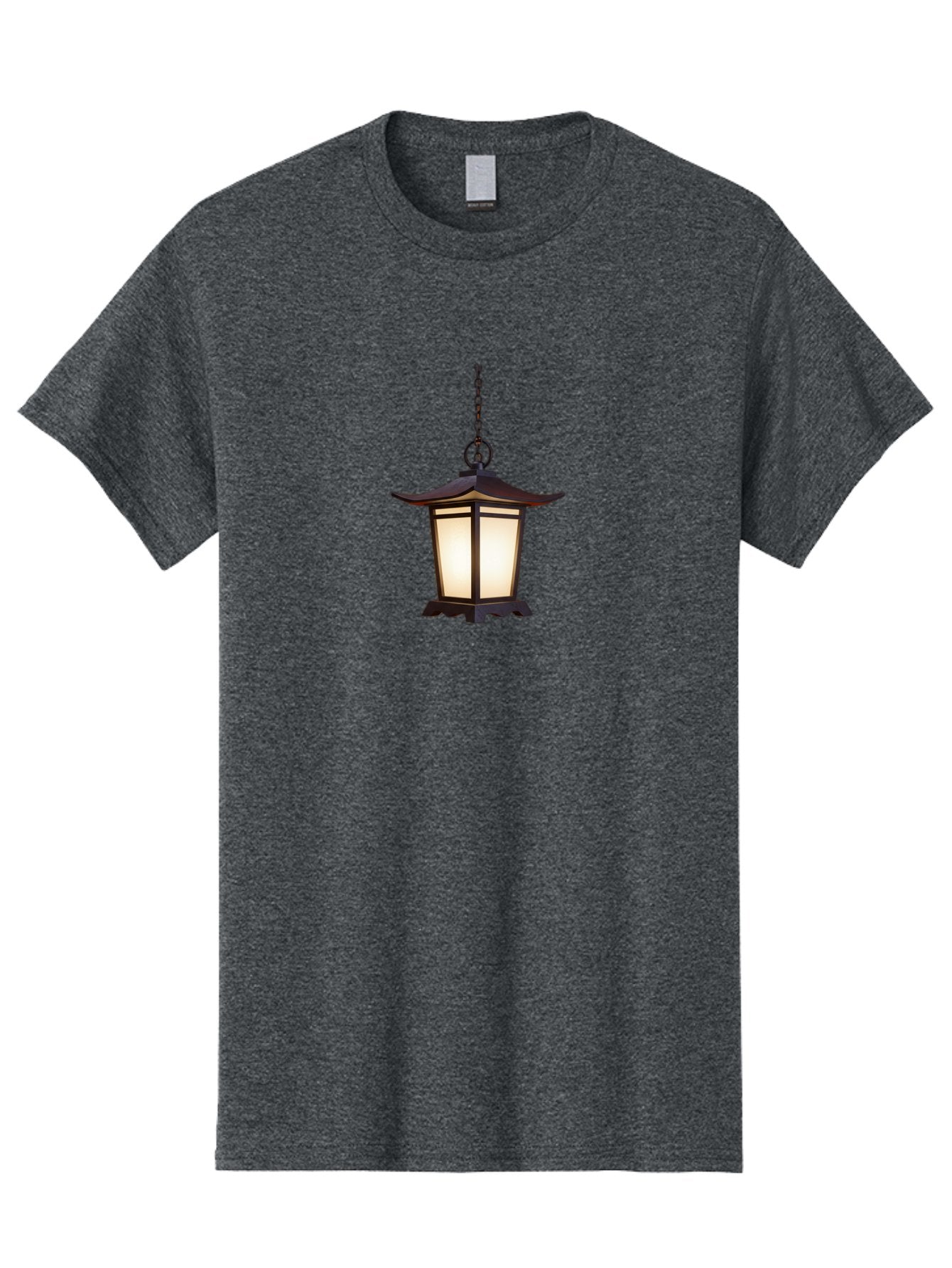 Pagoda-Lantern-1 Men'S Graphic Tee, 100% Cotton, Comfortable Casual Summer Wear, Machine Washable, Hanging Lamp, Japanese Lantern, Pagoda Style, Soft Lighting, Warm Glow, Interior Decor, Ambient Light, Traditional Design, Ornate Details Bad980 10