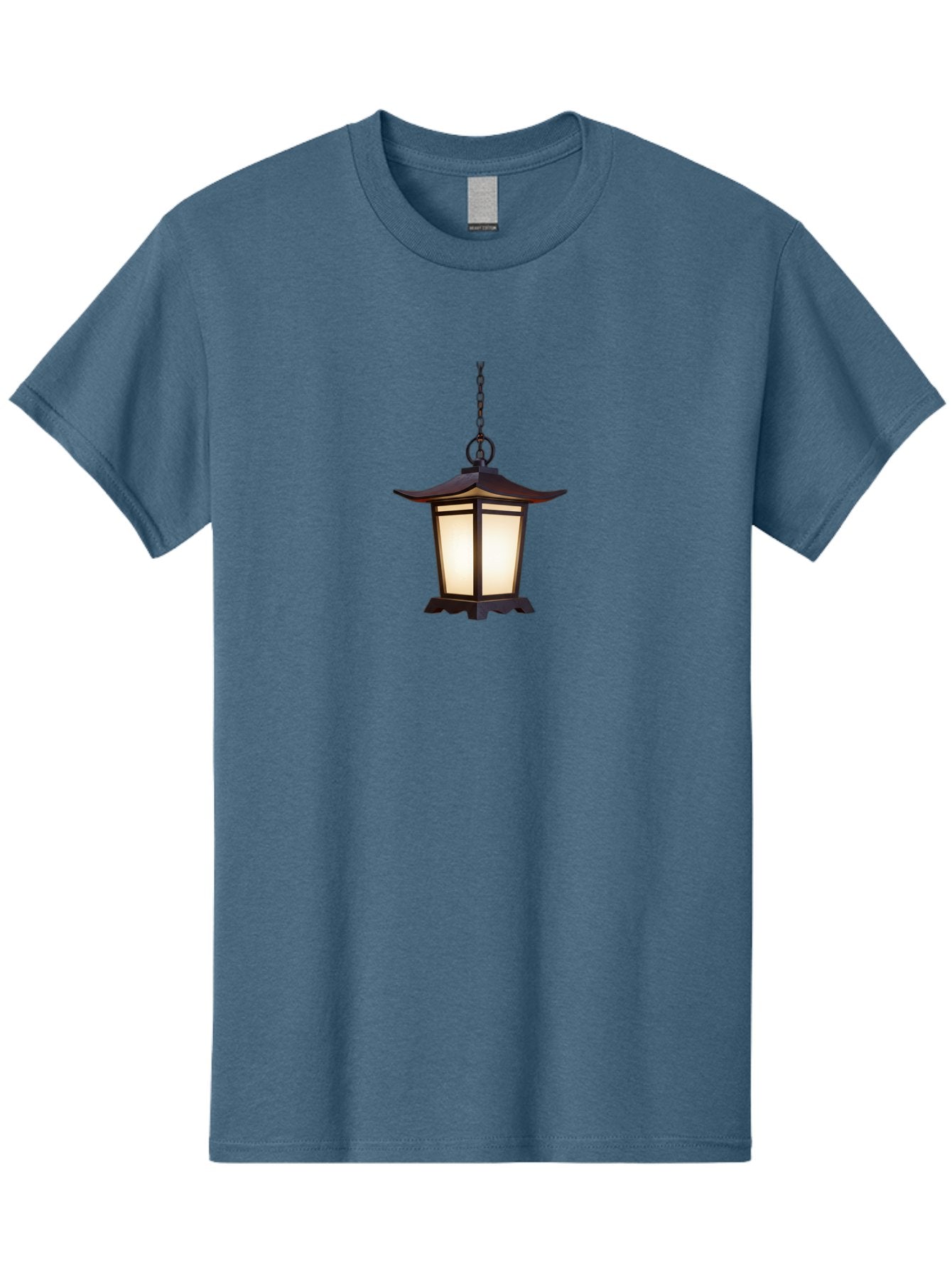 Pagoda-Lantern-1 Men'S Graphic Tee, 100% Cotton, Comfortable Casual Summer Wear, Machine Washable, Hanging Lamp, Japanese Lantern, Pagoda Style, Soft Lighting, Warm Glow, Interior Decor, Ambient Light, Traditional Design, Ornate Details Bad980