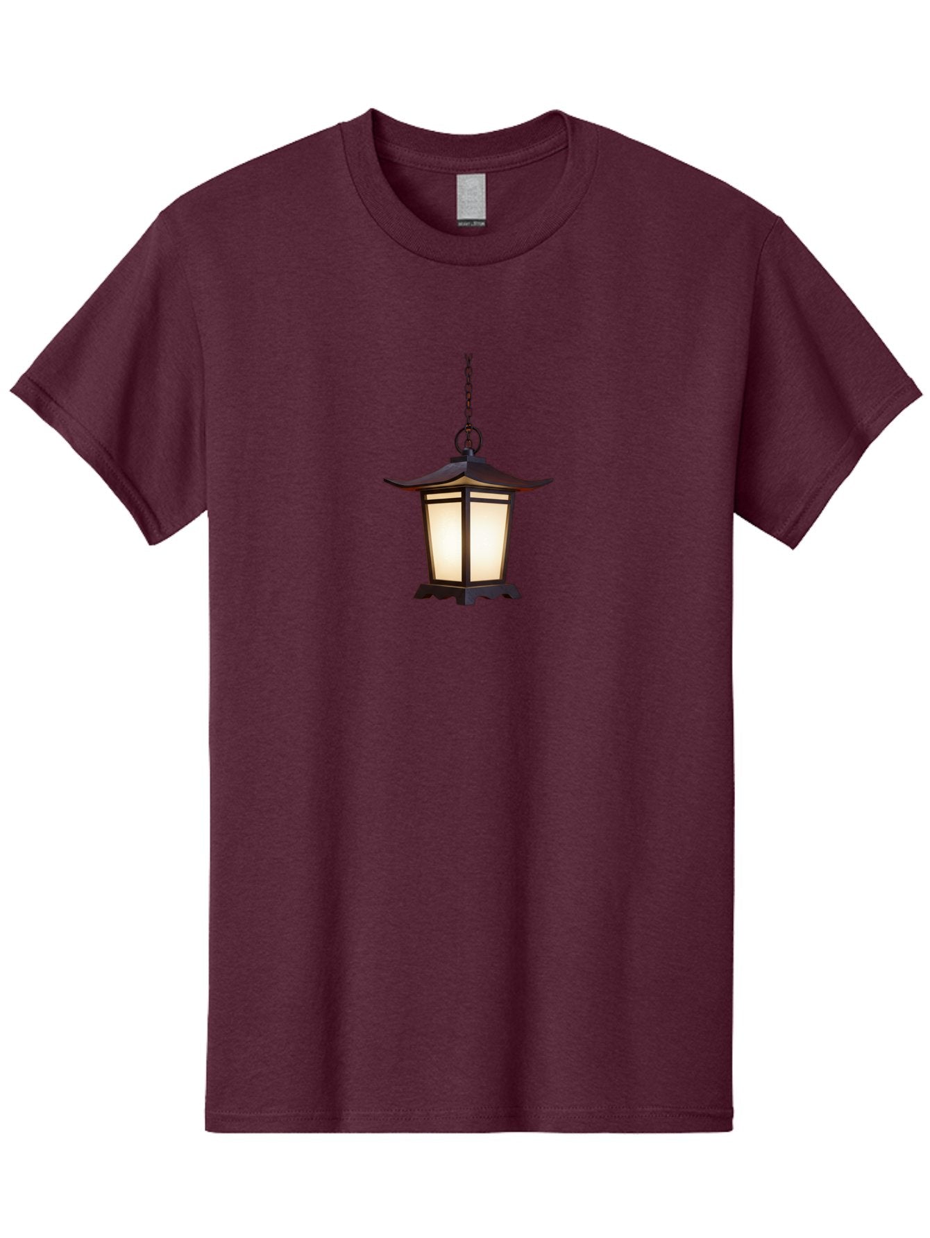 Pagoda-Lantern-1 Men'S Graphic Tee, 100% Cotton, Comfortable Casual Summer Wear, Machine Washable, Hanging Lamp, Japanese Lantern, Pagoda Style, Soft Lighting, Warm Glow, Interior Decor, Ambient Light, Traditional Design, Ornate Details Bad980 5