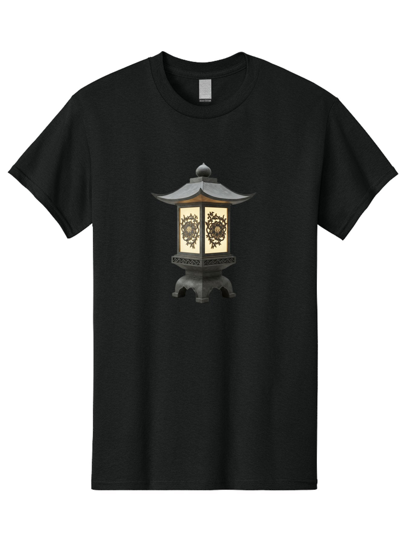 Pagoda-Lantern Men'S Graphic Tee, 100% Cotton, Comfortable Casual Summer Wear, Machine Washable, Outdoor Lantern, Asian-Inspired Decor, Decorative Metalwork, Intricate Designs, Traditional Pagoda-Style Roof, Ambient Lighting, Garden Decor, Bad981 7