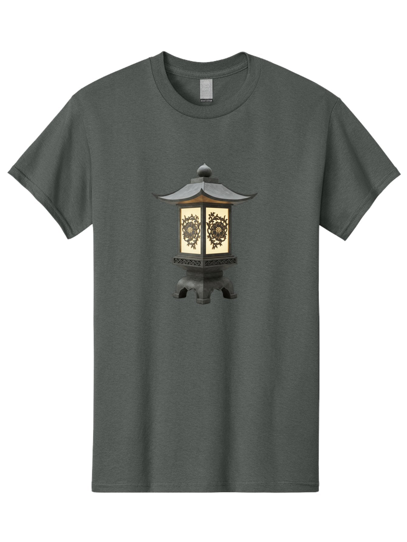Pagoda-Lantern Men'S Graphic Tee, 100% Cotton, Comfortable Casual Summer Wear, Machine Washable, Outdoor Lantern, Asian-Inspired Decor, Decorative Metalwork, Intricate Designs, Traditional Pagoda-Style Roof, Ambient Lighting, Garden Decor, Bad981 12