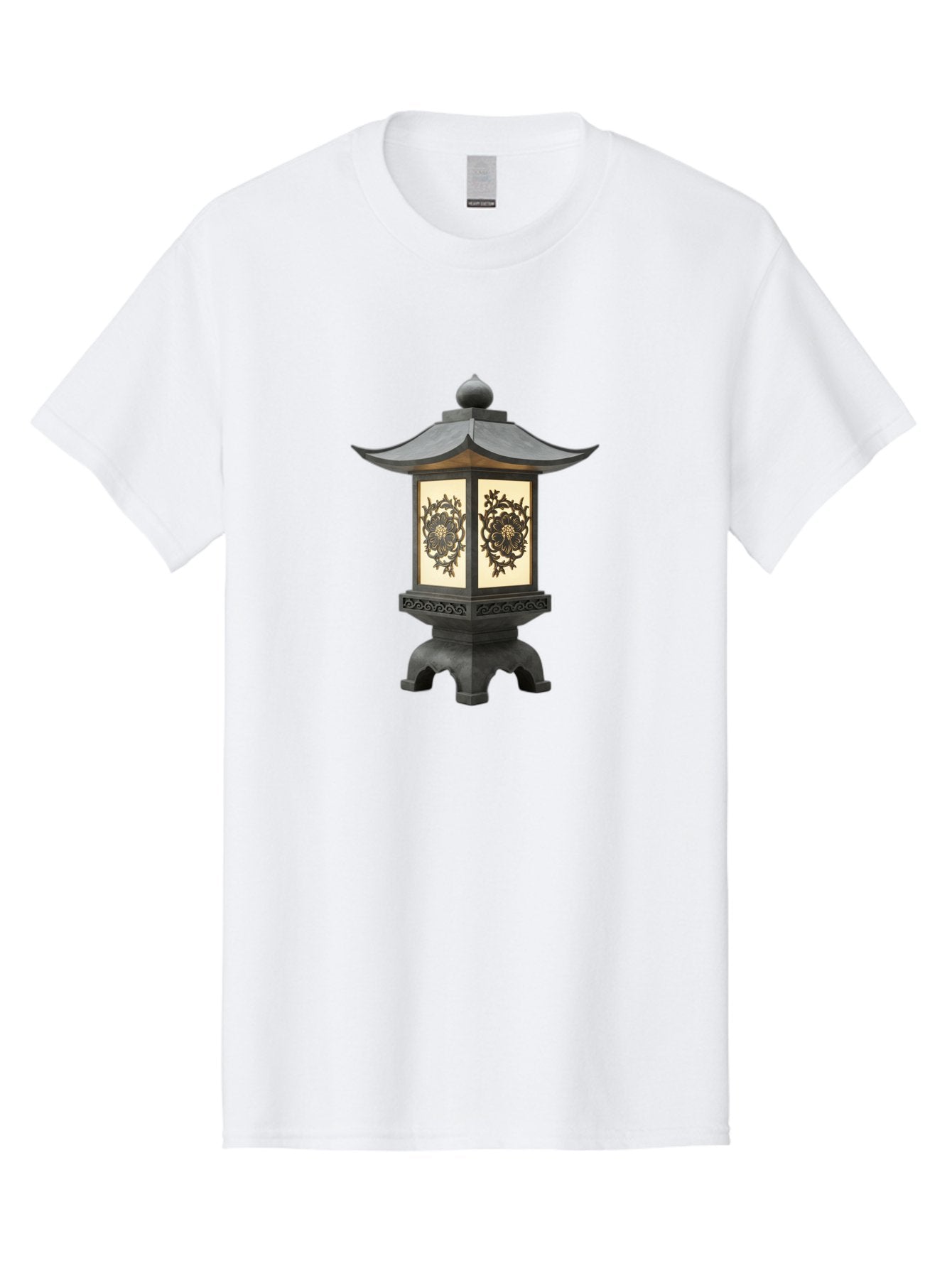 Pagoda-Lantern Men'S Graphic Tee, 100% Cotton, Comfortable Casual Summer Wear, Machine Washable, Outdoor Lantern, Asian-Inspired Decor, Decorative Metalwork, Intricate Designs, Traditional Pagoda-Style Roof, Ambient Lighting, Garden Decor, Bad981 6