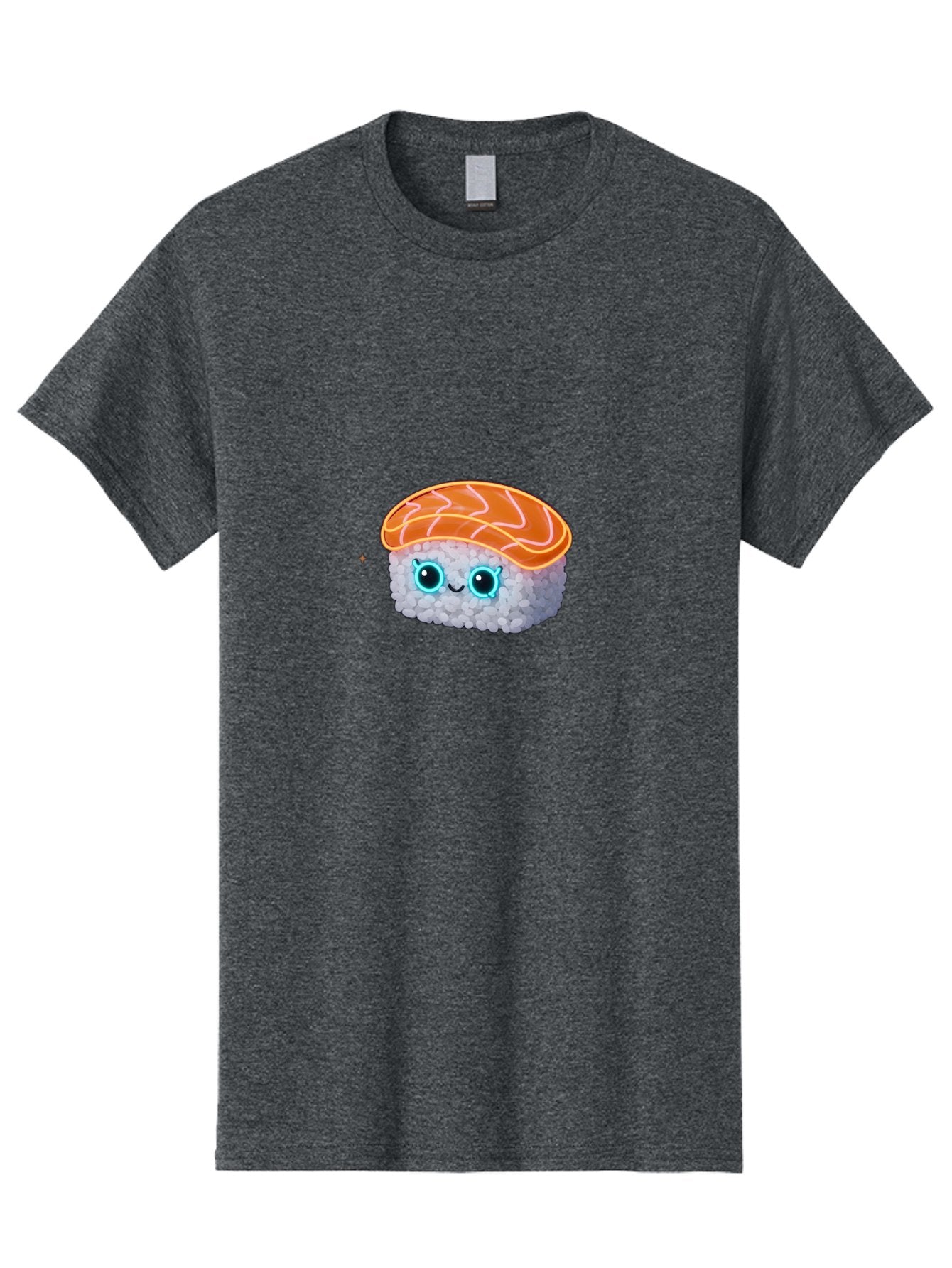 Sushi-1 Men'S Graphic Tee, 100% Cotton, Comfortable Casual Summer Wear, Machine Washable, Cartoon Sushi, Adorable Sushi, Japanese Cuisine, Raw Salmon, Cute Eyes, Smiling Face, Kawaii Food, Sushi Roll, Cute Cartoon, Food Illustration Bad992 15