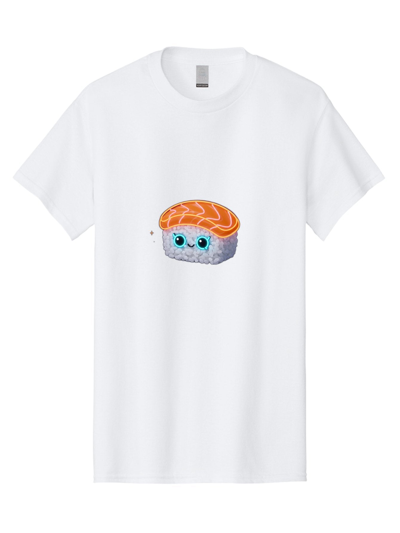 Sushi-1 Men'S Graphic Tee, 100% Cotton, Comfortable Casual Summer Wear, Machine Washable, Cartoon Sushi, Adorable Sushi, Japanese Cuisine, Raw Salmon, Cute Eyes, Smiling Face, Kawaii Food, Sushi Roll, Cute Cartoon, Food Illustration Bad992 13