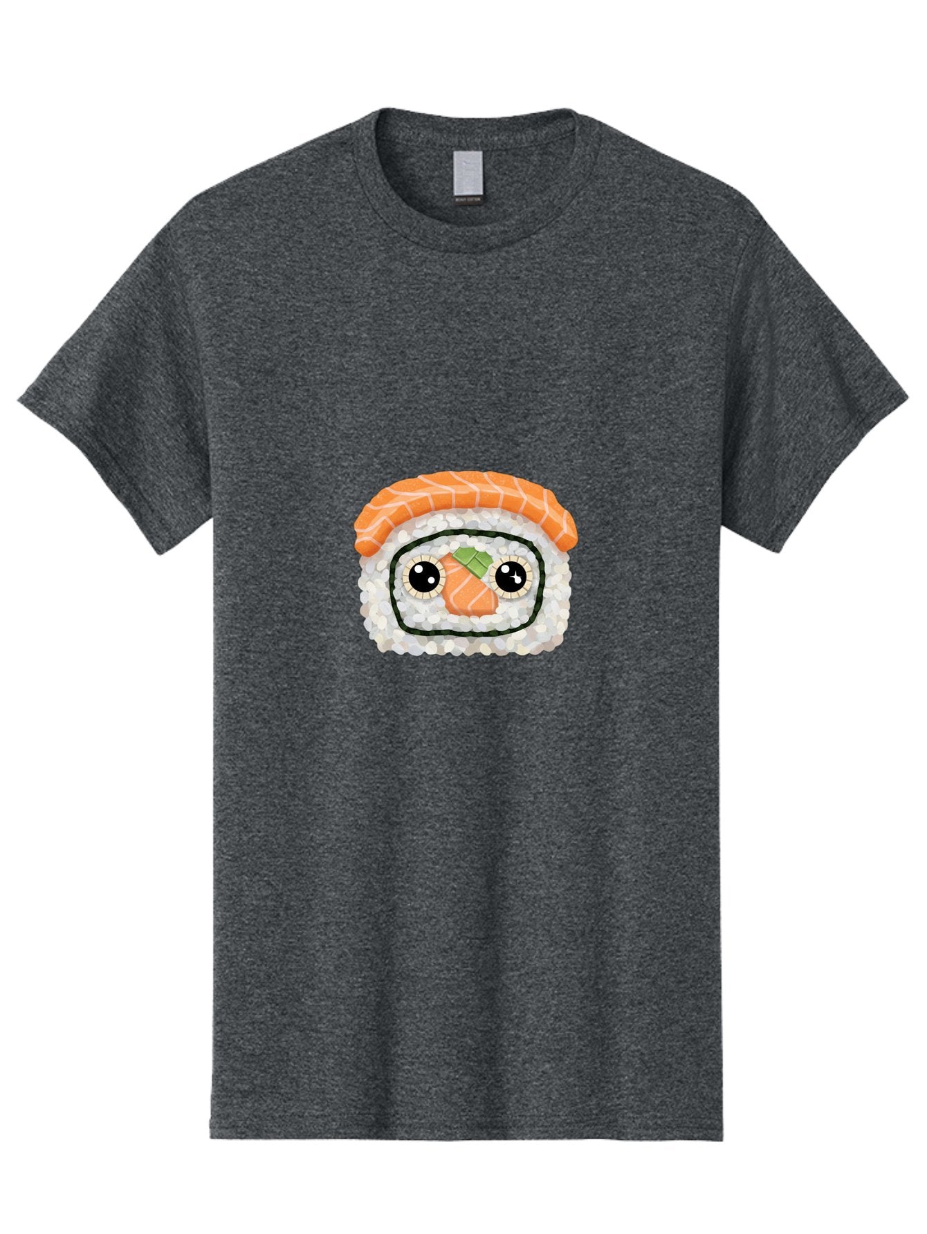 Sushi-Emoji Men'S Graphic Tee, 100% Cotton, Comfortable Casual Summer Wear, Machine Washable, Sushi With Face, Cartoon-Style Food, Kawaii Art, Sushi Roll, Anime-Inspired, Cute Illustration, Playful Design, Foodie Art Bad995 14