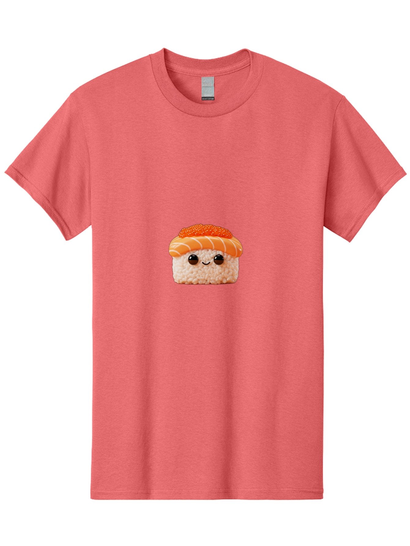 Sushi-Plush-Toy Men'S Graphic Tee, 100% Cotton, Comfortable Casual Summer Wear, Machine Washable, Kawaii Sushi, Cute Sushi, Adorable Plushie, Japanese Food, Sushi Plush Toy, Cartoon Sushi, Cute Food, Food Plushie, Sushi Character, Bad997 4