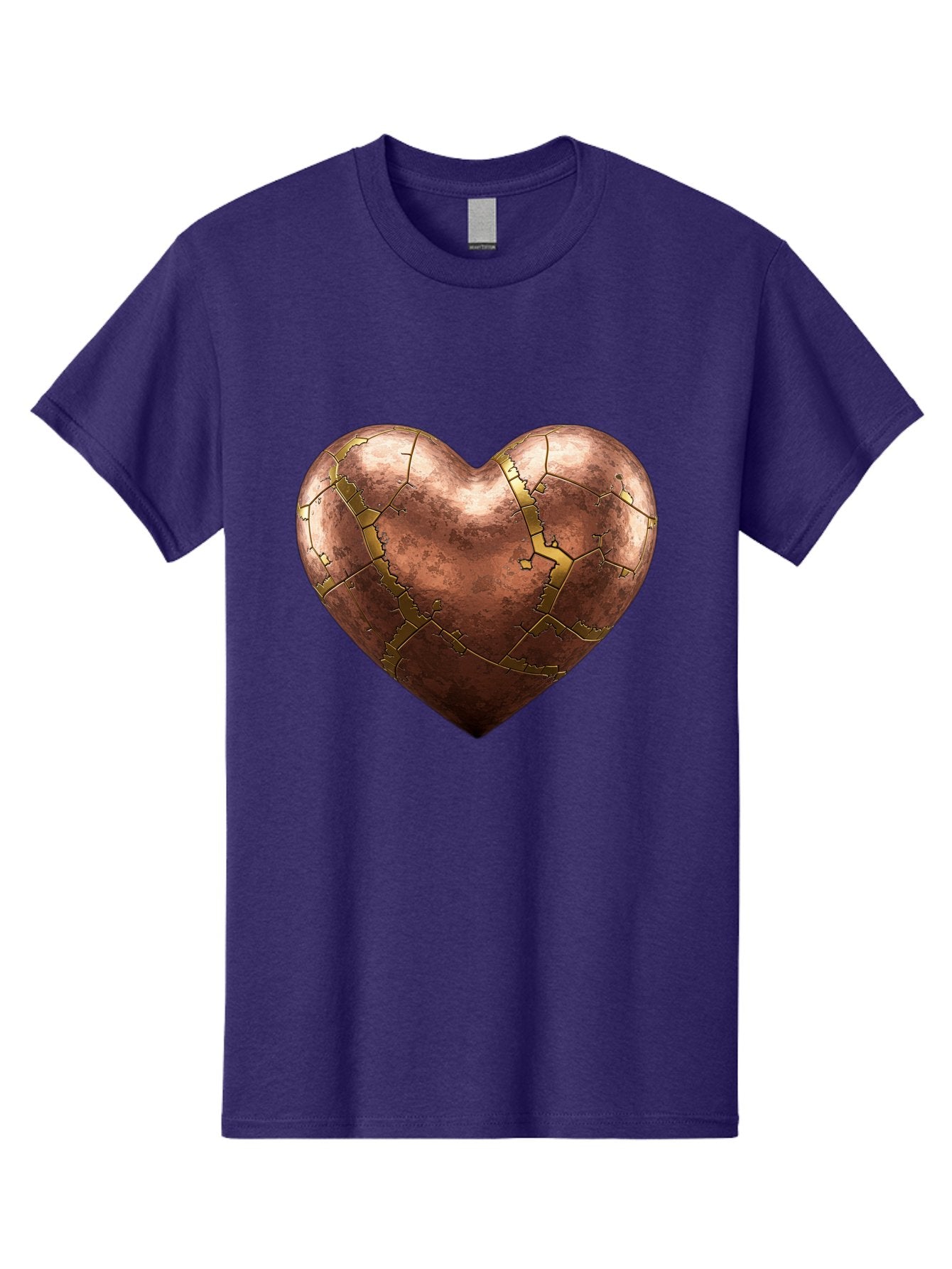 Cracked-Heart-2 Men'S Graphic Tee, 100% Cotton, Comfortable Casual Summer Wear, Machine Washable, Kintsugi Heart, Broken Heart, Cracked Heart, Heart Symbol, Repair, Restoration, Love, Heartbreak, Symbolism, Metaphor, Art, Gold, Broken Pieces Bae015 12