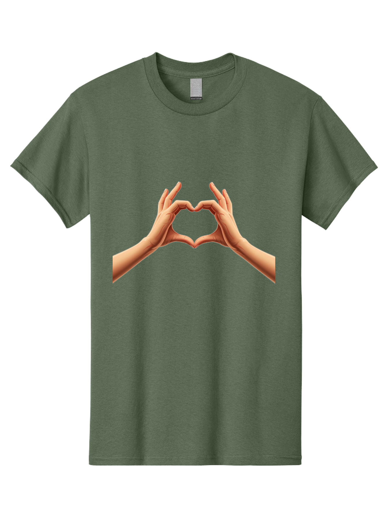 Hands-Forming-Heart Men'S Graphic Tee, 100% Cotton, Comfortable Casual Summer Wear, Machine Washable, Hands Forming A Heart, Love Symbol, Heart Gesture, Affection, Tenderness, Care, Kindness, Charity, Volunteer Work, Donation Bae027 10