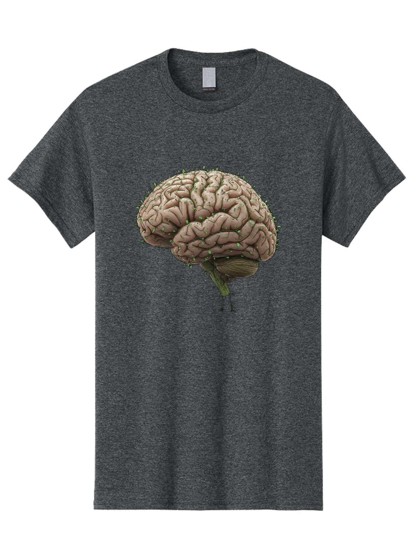 Infected-Brain Men'S Graphic Tee, 100% Cotton, Comfortable Casual Summer Wear, Machine Washable, Human Brain, Bacterial Infection, Neurological Disorder, Cognitive Impairment, Neurodegenerative Disease, Brain Health, Neuroscience, Bae049 10