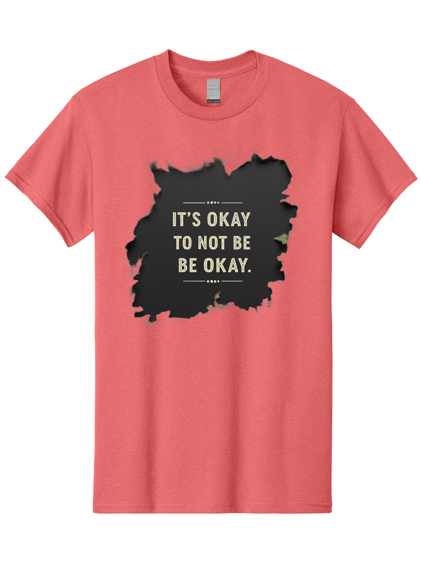 It-S-Okay-To-Not-Be-Okay-5 Men'S Graphic Tee, 100% Cotton, Comfortable Casual Summer Wear, Machine Washable, Mental Health Awareness, Inspirational Quote, Emotional Support, Self Care, Positive Affirmation, Motivational Message, Bae054 9