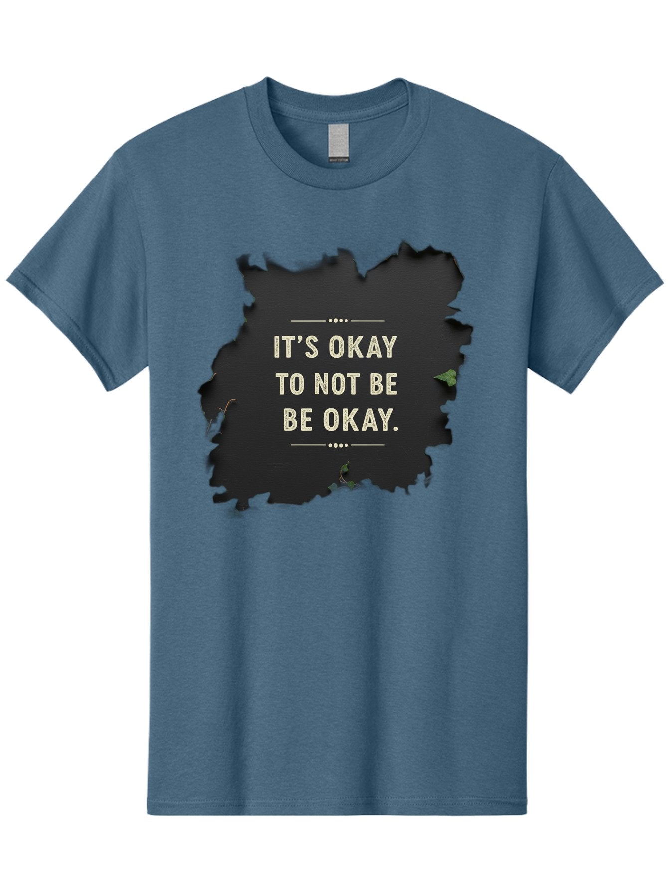 It-S-Okay-To-Not-Be-Okay-5 Men'S Graphic Tee, 100% Cotton, Comfortable Casual Summer Wear, Machine Washable, Mental Health Awareness, Inspirational Quote, Emotional Support, Self Care, Positive Affirmation, Motivational Message, Bae054 14
