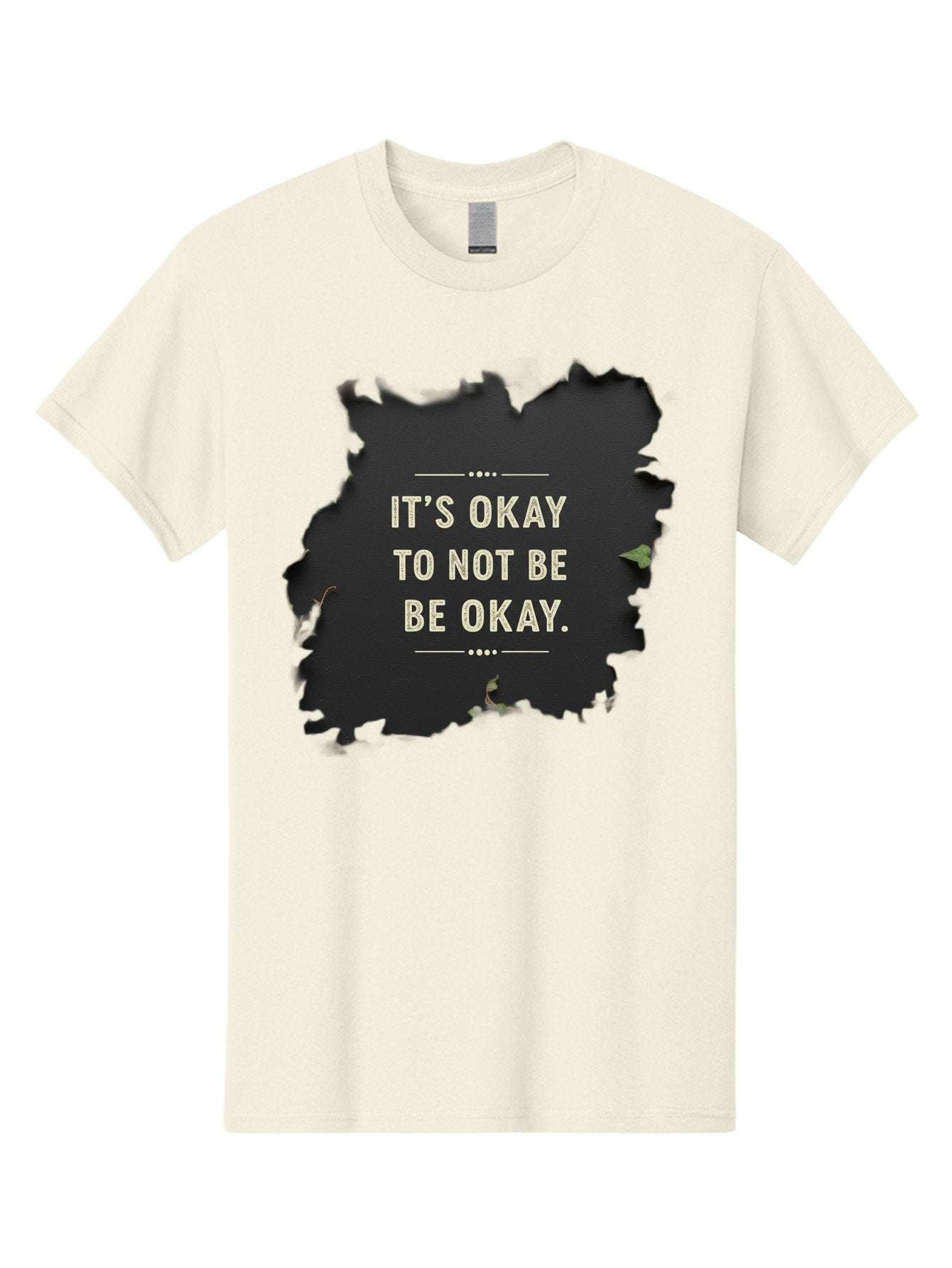 It-S-Okay-To-Not-Be-Okay-5 Men'S Graphic Tee, 100% Cotton, Comfortable Casual Summer Wear, Machine Washable, Mental Health Awareness, Inspirational Quote, Emotional Support, Self Care, Positive Affirmation, Motivational Message, Bae054 5