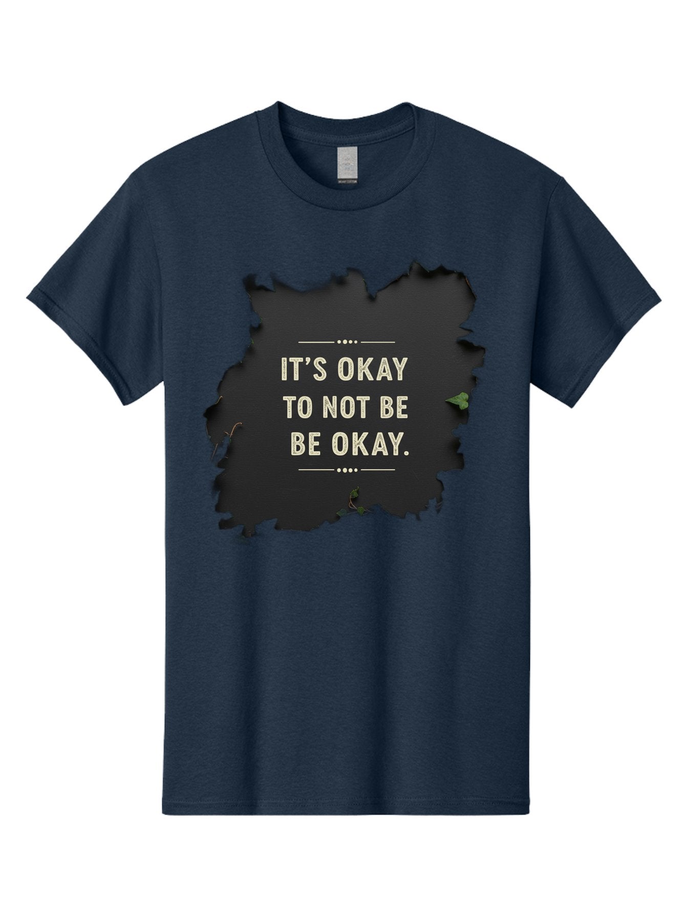 It-S-Okay-To-Not-Be-Okay-5 Men'S Graphic Tee, 100% Cotton, Comfortable Casual Summer Wear, Machine Washable, Mental Health Awareness, Inspirational Quote, Emotional Support, Self Care, Positive Affirmation, Motivational Message, Bae054 10