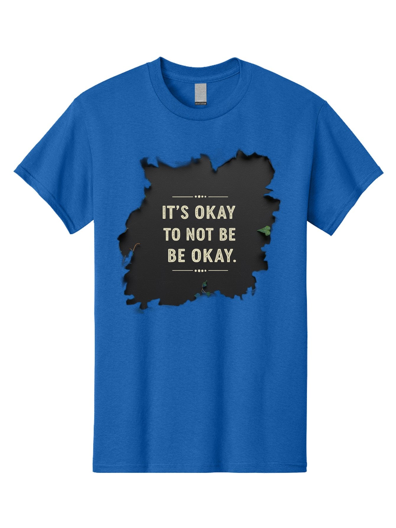It-S-Okay-To-Not-Be-Okay-5 Men'S Graphic Tee, 100% Cotton, Comfortable Casual Summer Wear, Machine Washable, Mental Health Awareness, Inspirational Quote, Emotional Support, Self Care, Positive Affirmation, Motivational Message, Bae054 15