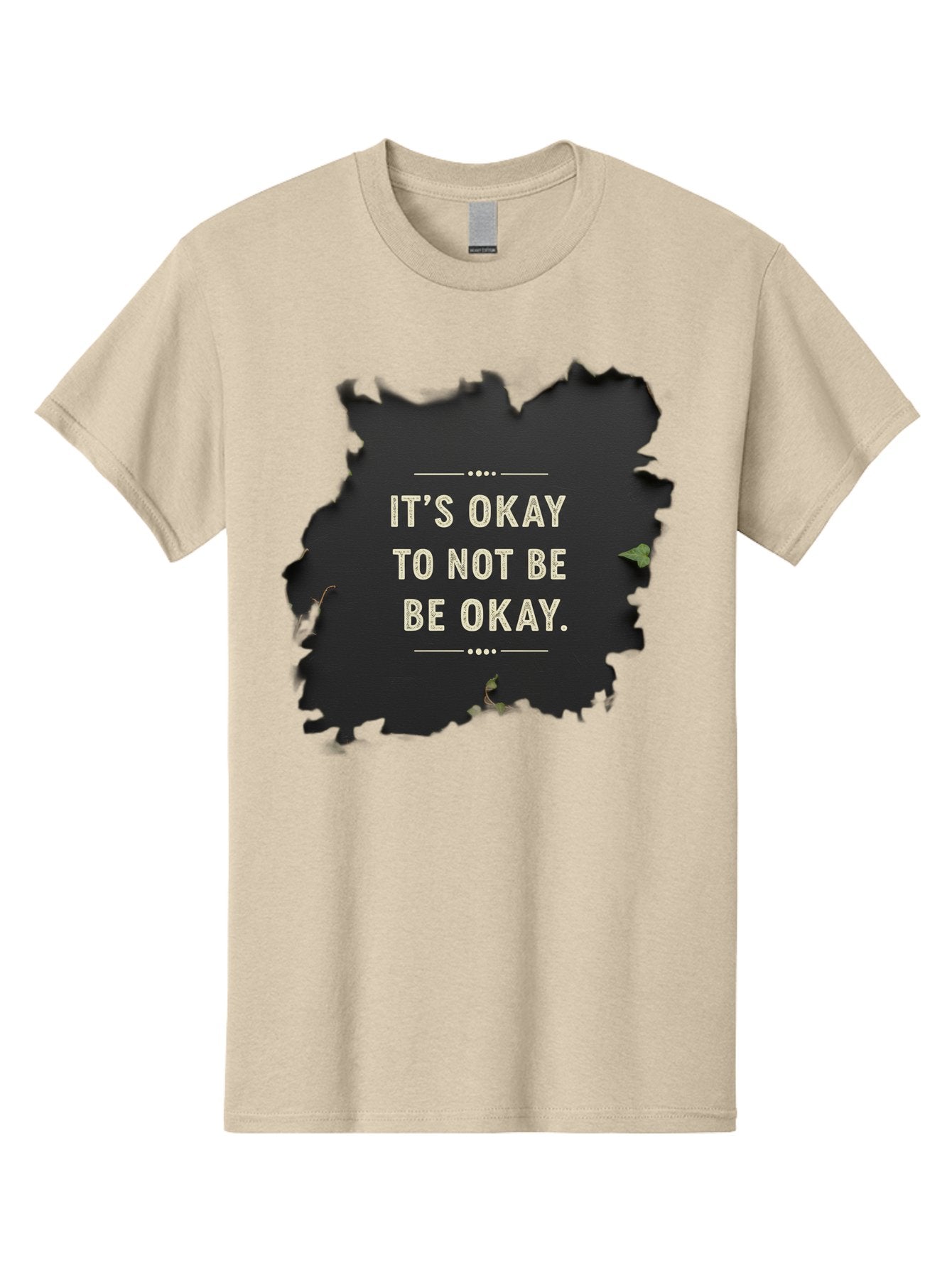 It-S-Okay-To-Not-Be-Okay-5 Men'S Graphic Tee, 100% Cotton, Comfortable Casual Summer Wear, Machine Washable, Mental Health Awareness, Inspirational Quote, Emotional Support, Self Care, Positive Affirmation, Motivational Message, Bae054 6