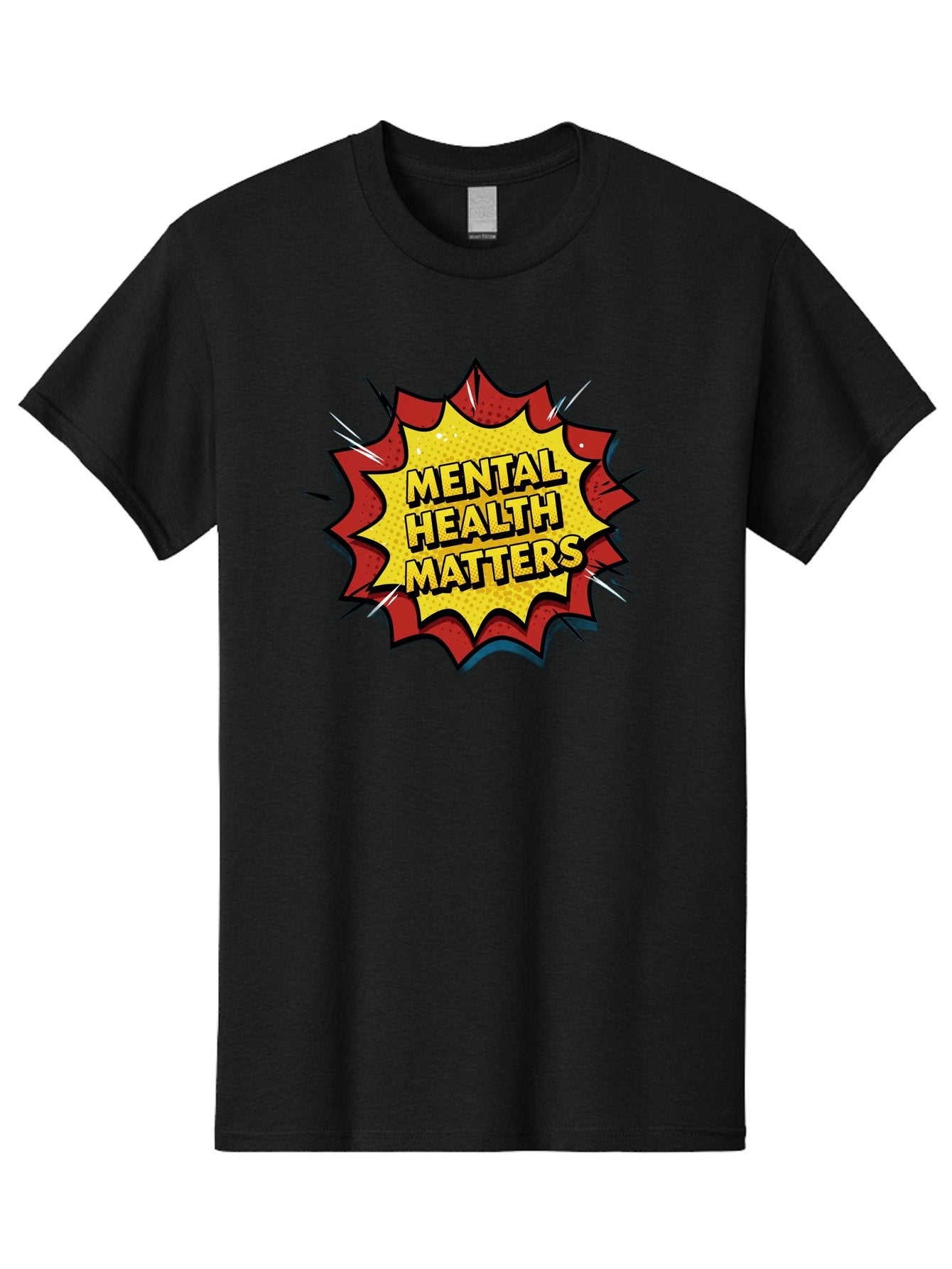 Mental-Health-Matters-1 Men'S Graphic Tee, 100% Cotton, Comfortable Casual Summer Wear, Machine Washable, Mental Health Awareness, Mental Health Matters, Health Is Wealth, Self Care, Mindfulness, Emotional Well-Being, Mental Wellness, Bae066 15