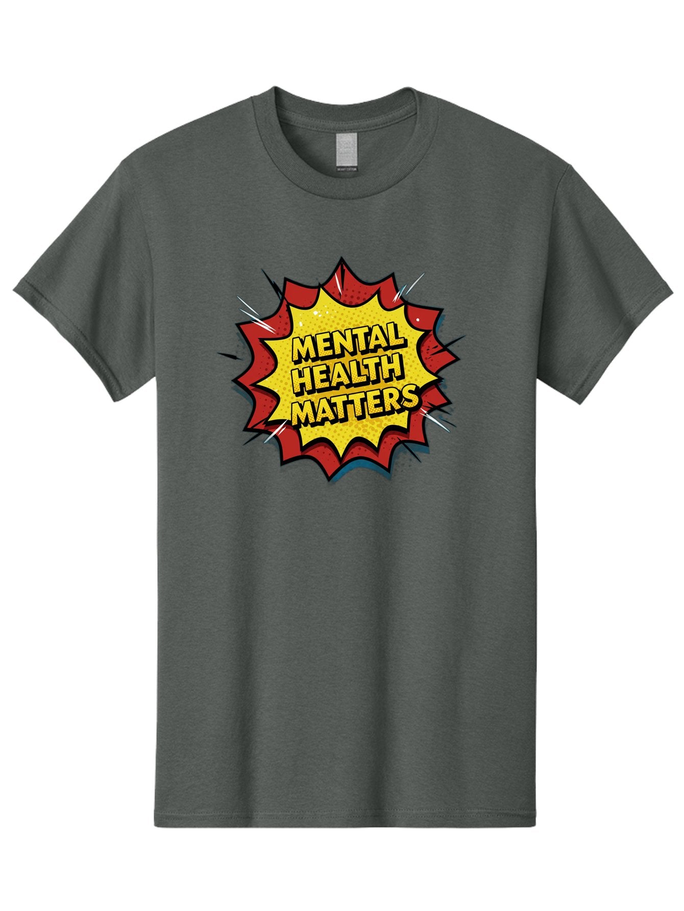 Mental-Health-Matters-1 Men'S Graphic Tee, 100% Cotton, Comfortable Casual Summer Wear, Machine Washable, Mental Health Awareness, Mental Health Matters, Health Is Wealth, Self Care, Mindfulness, Emotional Well-Being, Mental Wellness, Bae066 11