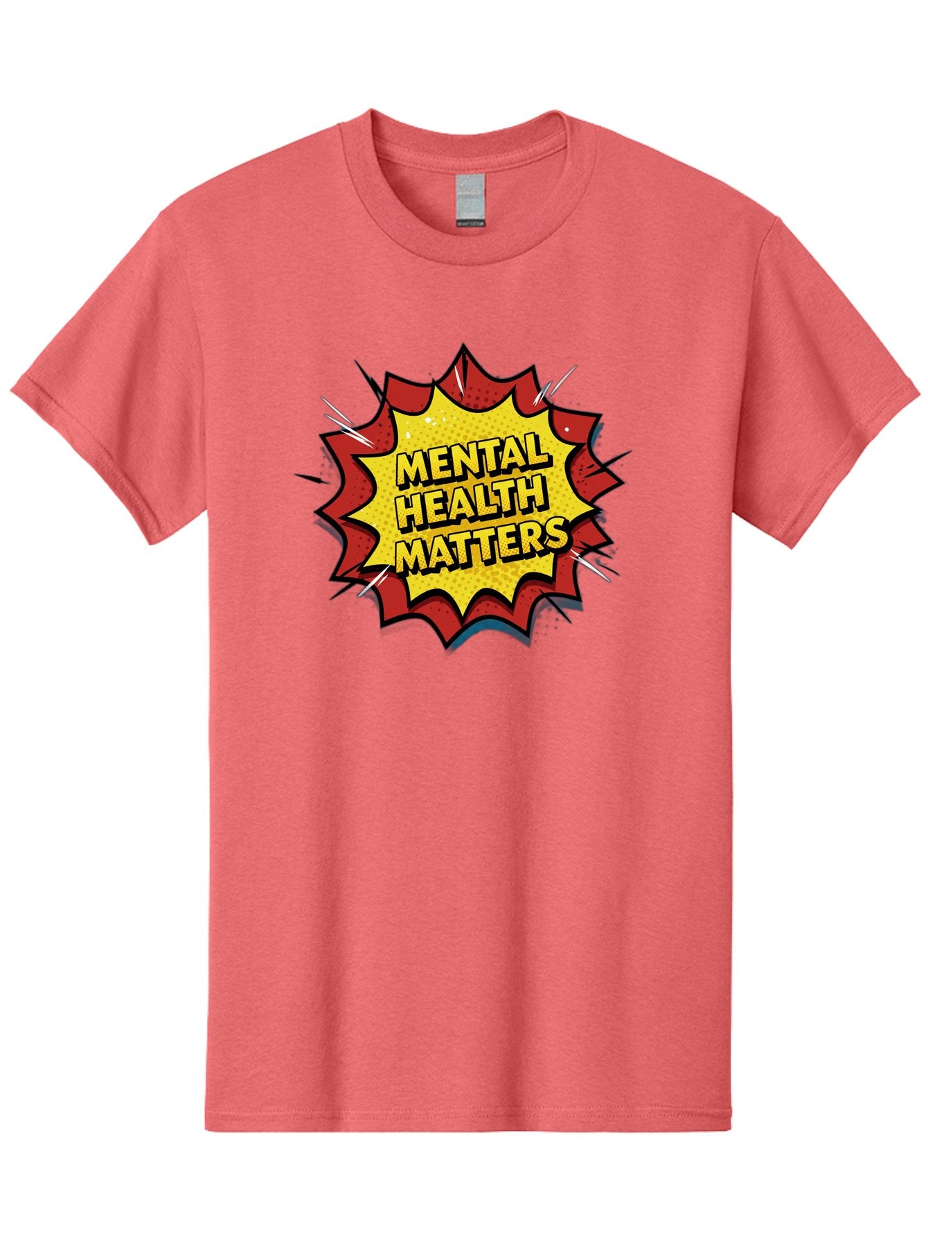 Mental-Health-Matters-1 Men'S Graphic Tee, 100% Cotton, Comfortable Casual Summer Wear, Machine Washable, Mental Health Awareness, Mental Health Matters, Health Is Wealth, Self Care, Mindfulness, Emotional Well-Being, Mental Wellness, Bae066 8