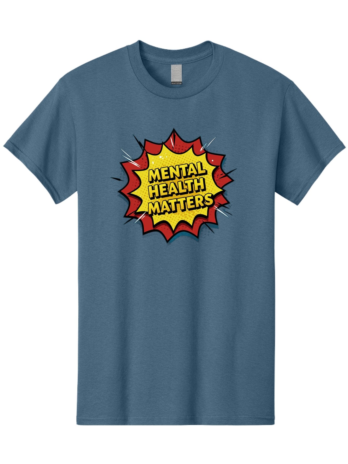 Mental-Health-Matters-1 Men'S Graphic Tee, 100% Cotton, Comfortable Casual Summer Wear, Machine Washable, Mental Health Awareness, Mental Health Matters, Health Is Wealth, Self Care, Mindfulness, Emotional Well-Being, Mental Wellness, Bae066 13