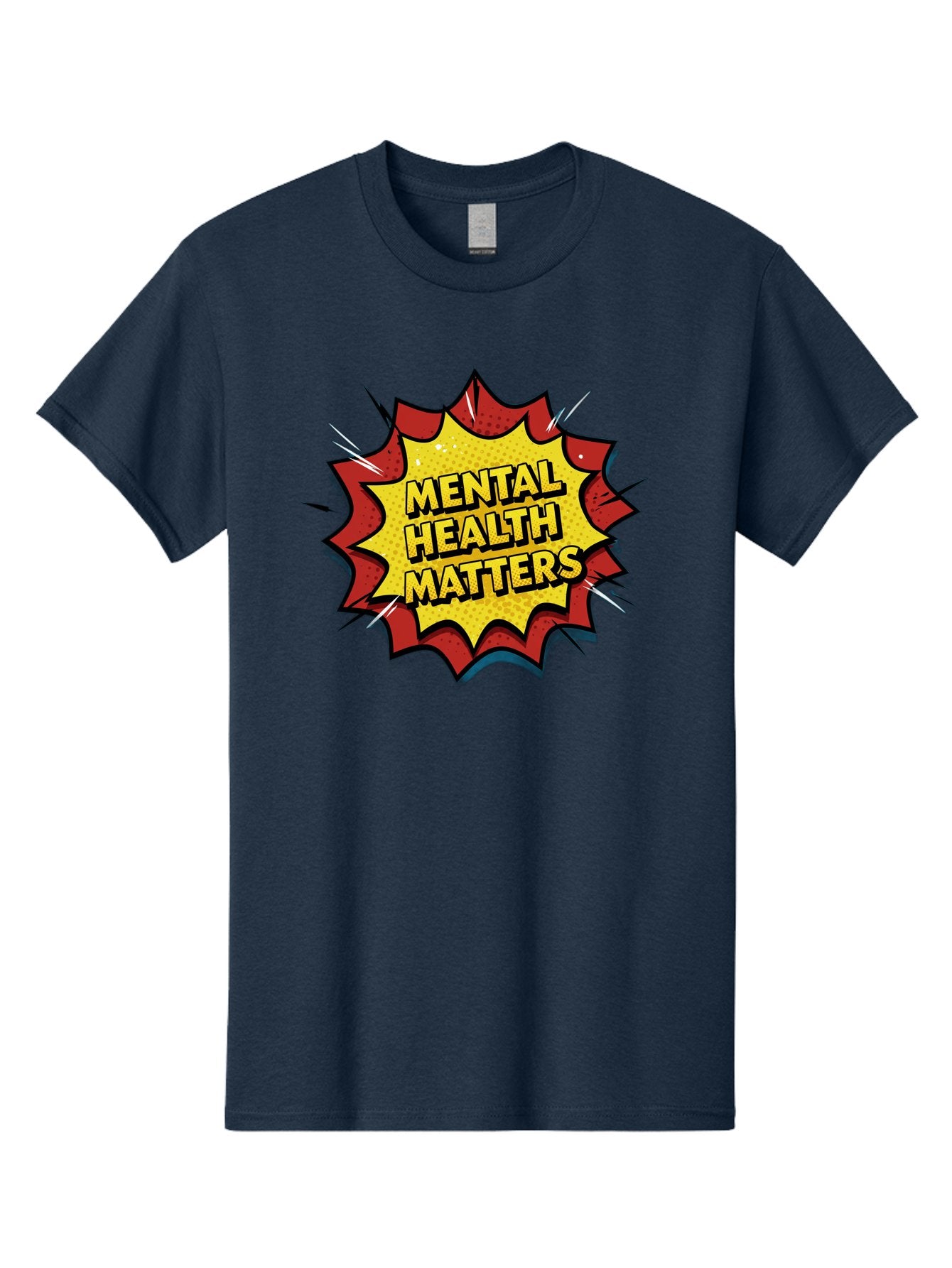 Mental-Health-Matters-1 Men'S Graphic Tee, 100% Cotton, Comfortable Casual Summer Wear, Machine Washable, Mental Health Awareness, Mental Health Matters, Health Is Wealth, Self Care, Mindfulness, Emotional Well-Being, Mental Wellness, Bae066 7