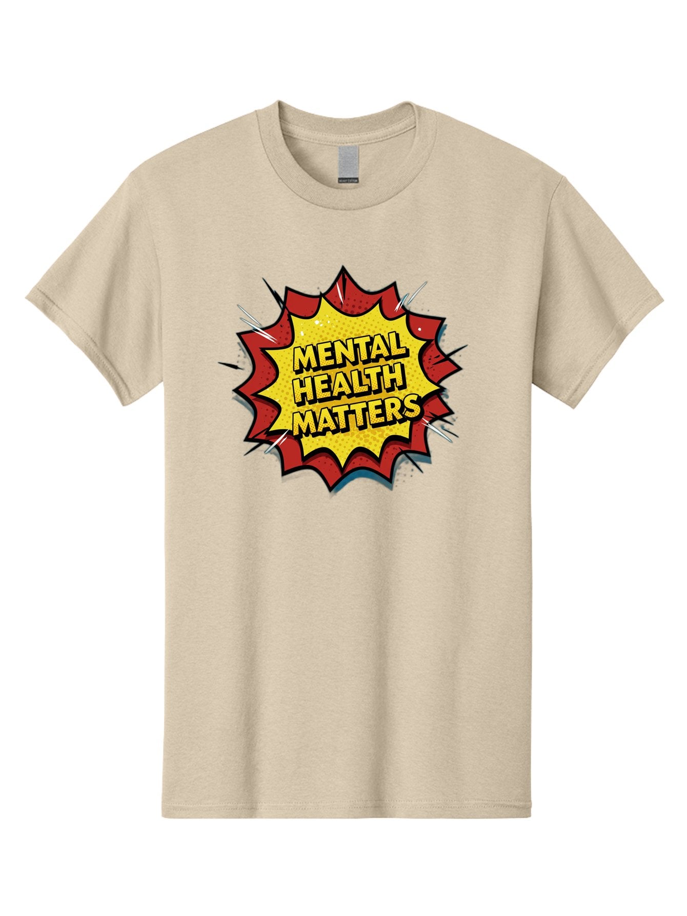 Mental-Health-Matters-1 Men'S Graphic Tee, 100% Cotton, Comfortable Casual Summer Wear, Machine Washable, Mental Health Awareness, Mental Health Matters, Health Is Wealth, Self Care, Mindfulness, Emotional Well-Being, Mental Wellness, Bae066 10