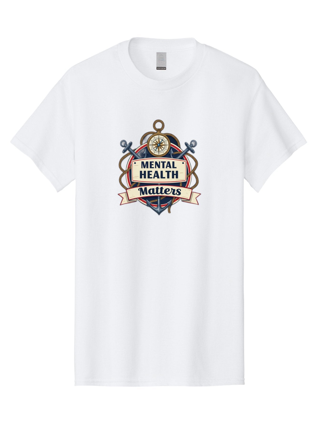 Mental-Health-Matters-3 Men'S Graphic Tee, 100% Cotton, Comfortable Casual Summer Wear, Machine Washable, Mental Health Awareness, Mental Health Matters, Emotional Wellness, Self Care, Mental Health Support, Mental Health Advocacy, Bae068 15