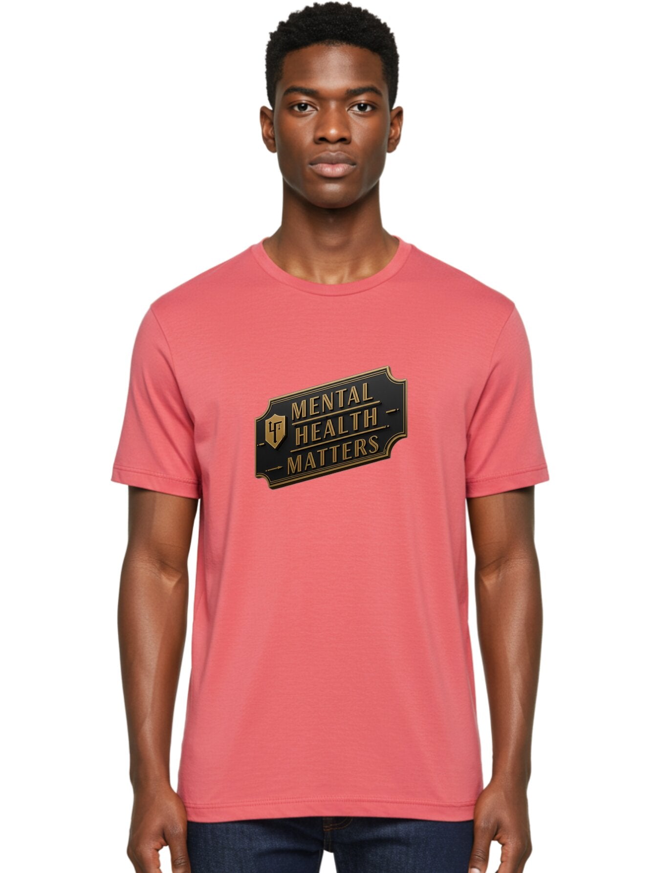 Mental-Health-Matters Men'S Graphic Tee, 100% Cotton, Comfortable Casual Summer Wear, Machine Washable, Mental Health Awareness, Mental Health Matters, Mental Wellness, Self Care, Mental Health Support, Lf Logo, Luxury Branding, Bae071 16