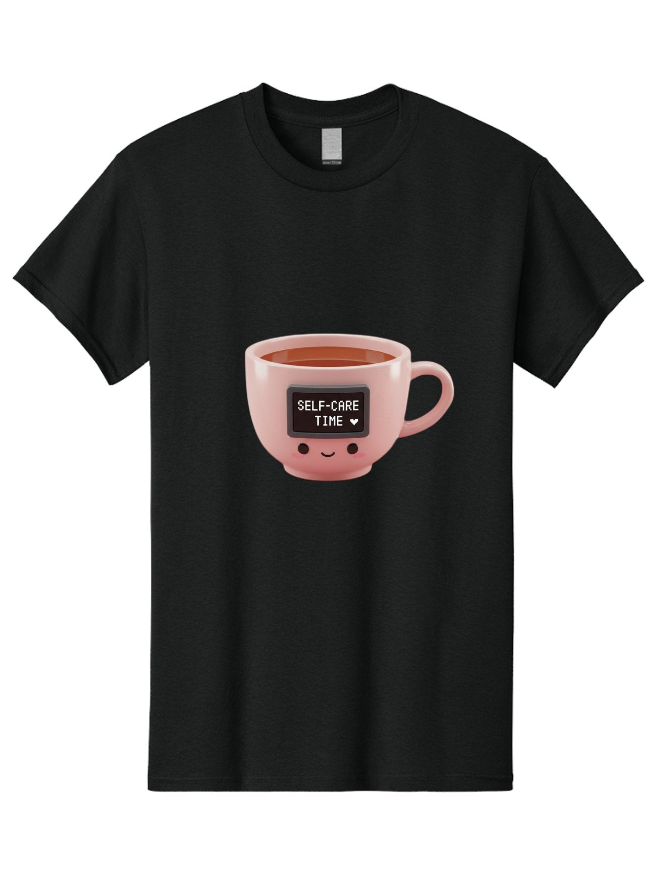 Self-Care-Time-3 Men'S Graphic Tee, 100% Cotton, Comfortable Casual Summer Wear, Machine Washable, Self-Care, Coffee Time, Wellness, Relaxation, Mental Health, Positive Vibes, Soothing Moments, Calmness, Mindfulness Bae084 7