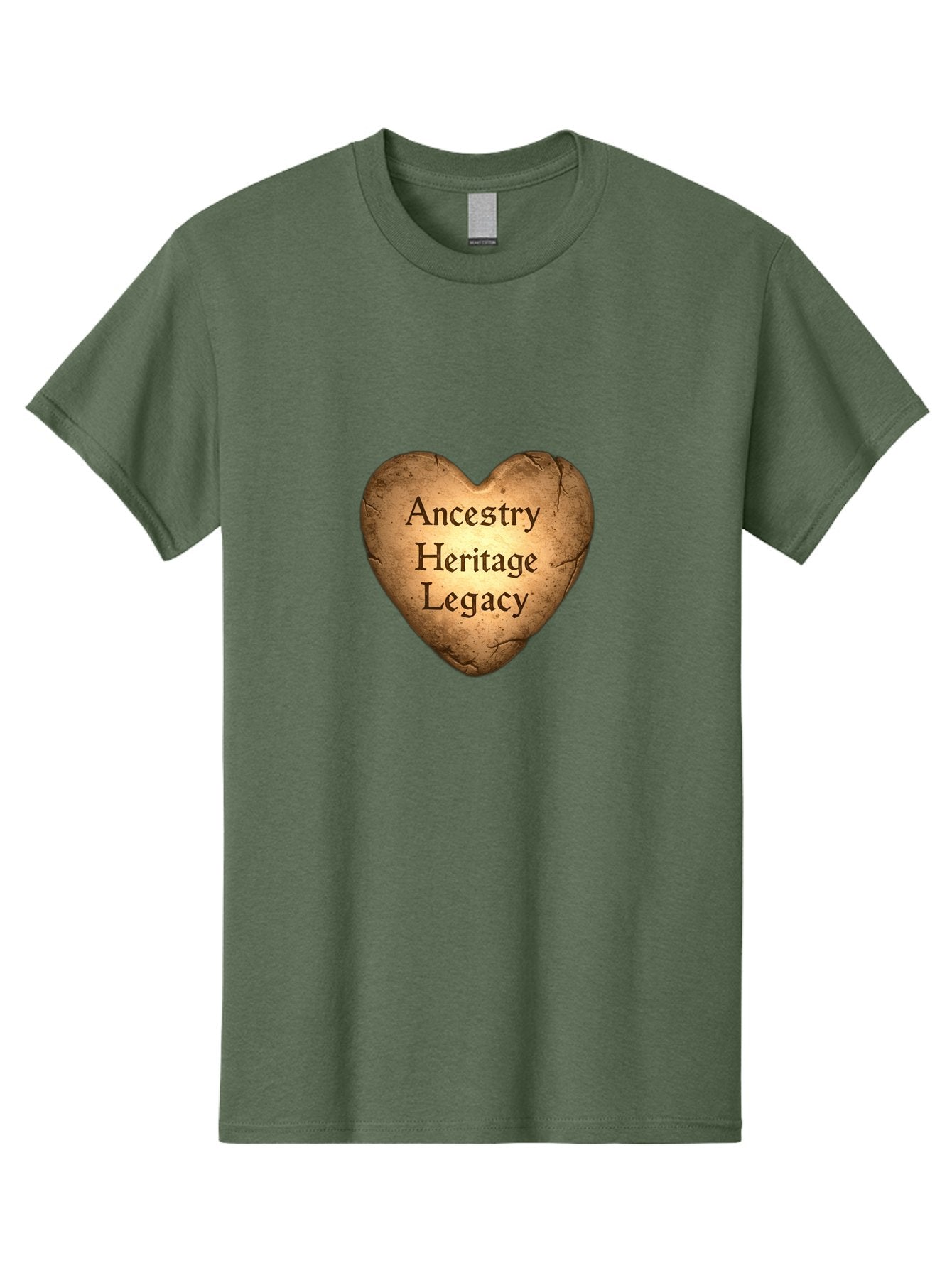 Ancestry-Heritage-Legacy Men'S Graphic Tee, 100% Cotton, Comfortable Casual Summer Wear, Machine Washable, Heartfelt Connection, Family History, Cultural Heritage, Ancestral Roots, Legacy Love, Genealogy Research, Family Tree, Bae112