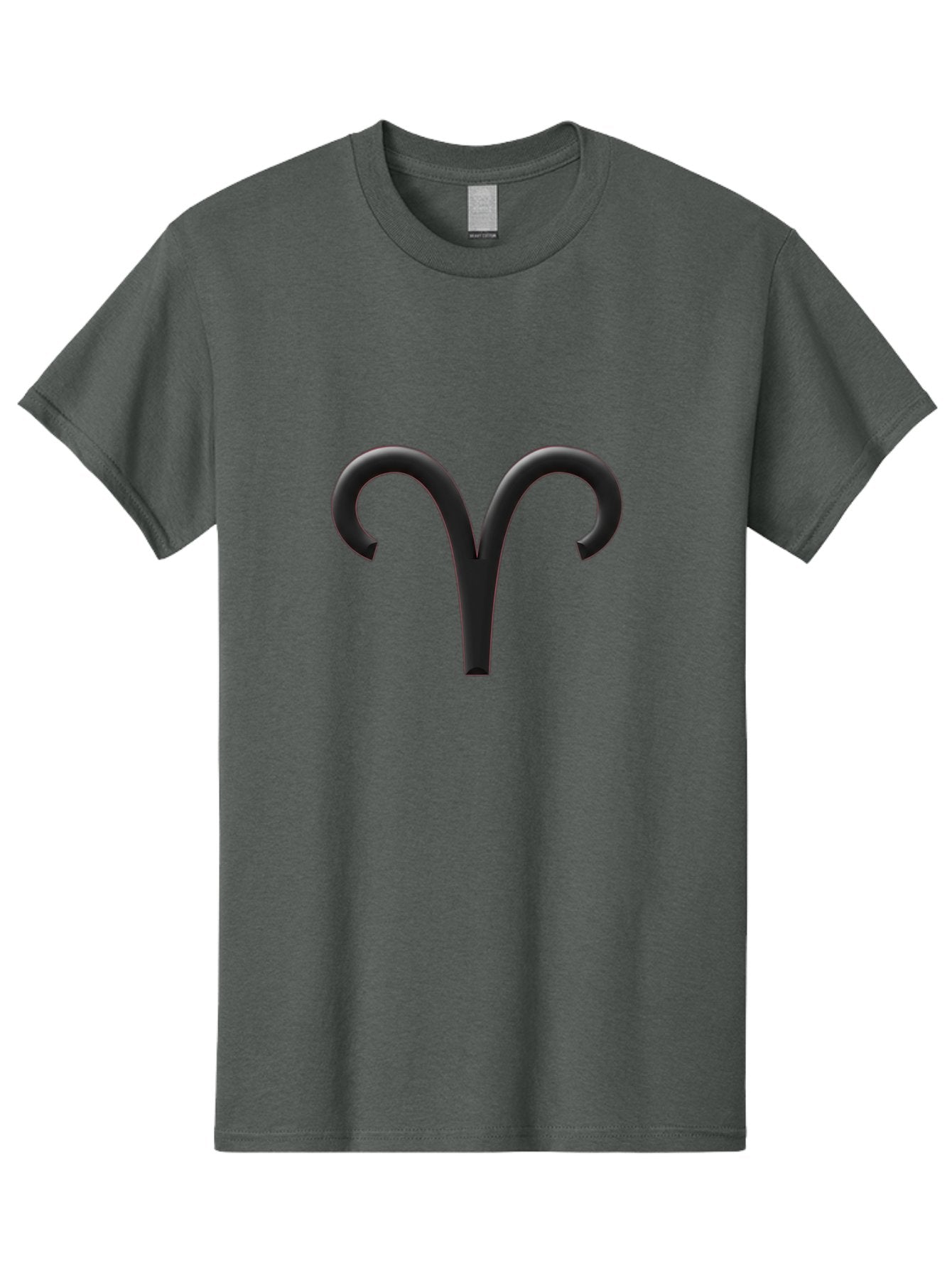 Aries-Symbol Men'S Graphic Tee, 100% Cotton, Comfortable Casual Summer Wear, Machine Washable, Aries Zodiac Sign, Astrological Symbol, Ram Horns, Horoscope, Astrology, Black Icon, Symbol Design, Mystical Sign Bae116 12