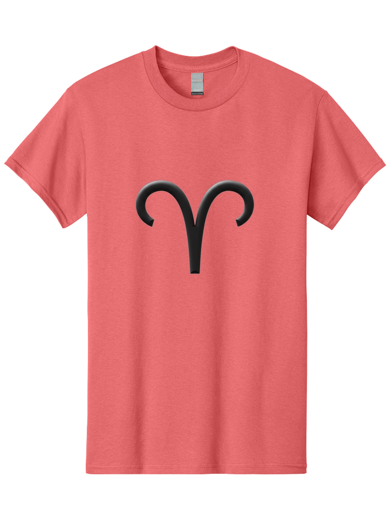 Aries-Symbol Men'S Graphic Tee, 100% Cotton, Comfortable Casual Summer Wear, Machine Washable, Aries Zodiac Sign, Astrological Symbol, Ram Horns, Horoscope, Astrology, Black Icon, Symbol Design, Mystical Sign Bae116 4