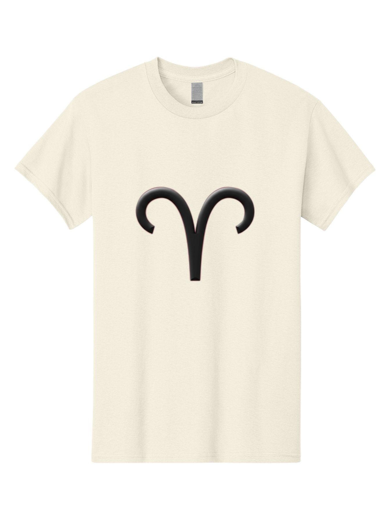Aries-Symbol Men'S Graphic Tee, 100% Cotton, Comfortable Casual Summer Wear, Machine Washable, Aries Zodiac Sign, Astrological Symbol, Ram Horns, Horoscope, Astrology, Black Icon, Symbol Design, Mystical Sign Bae116 15