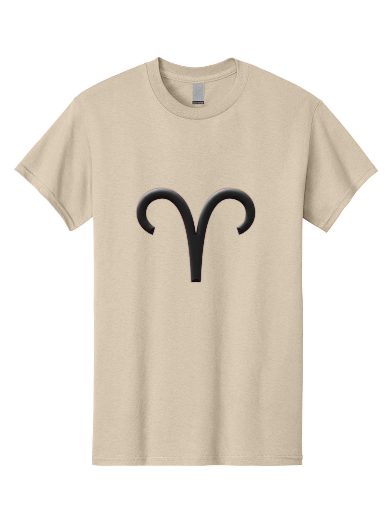 Aries-Symbol Men'S Graphic Tee, 100% Cotton, Comfortable Casual Summer Wear, Machine Washable, Aries Zodiac Sign, Astrological Symbol, Ram Horns, Horoscope, Astrology, Black Icon, Symbol Design, Mystical Sign Bae116 9