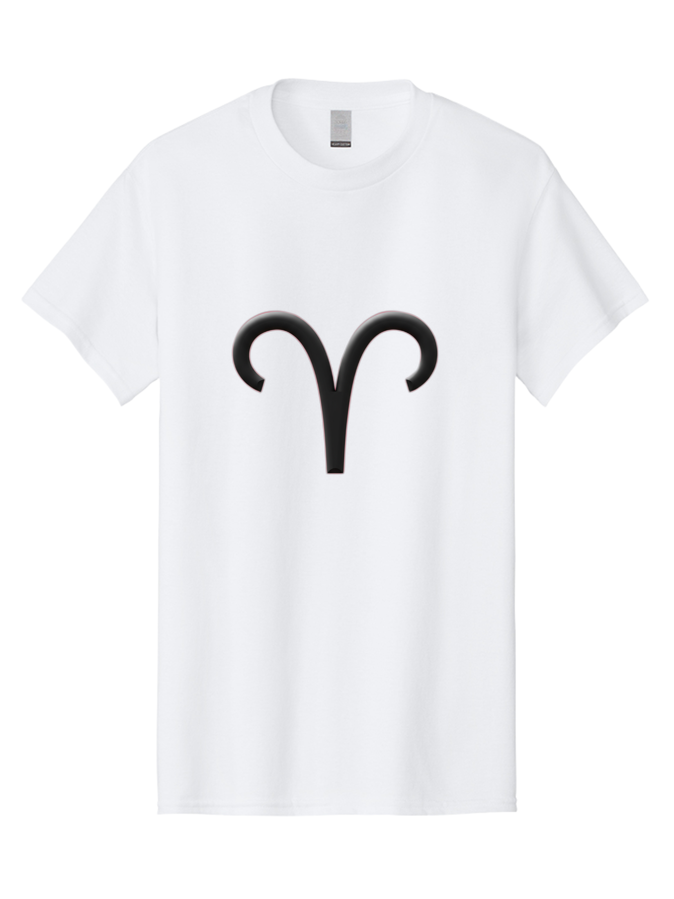 Aries-Symbol Men'S Graphic Tee, 100% Cotton, Comfortable Casual Summer Wear, Machine Washable, Aries Zodiac Sign, Astrological Symbol, Ram Horns, Horoscope, Astrology, Black Icon, Symbol Design, Mystical Sign Bae116 10