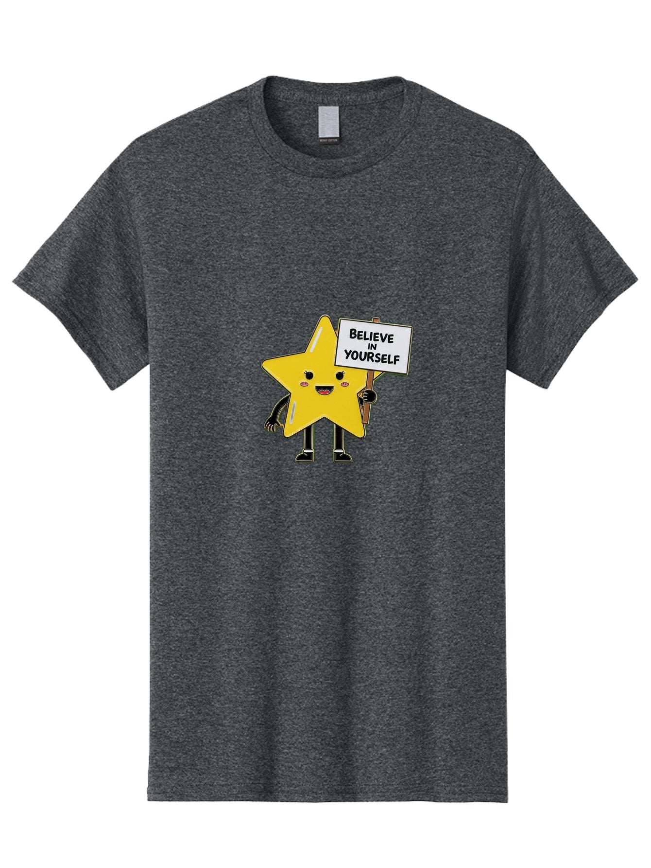 Believe-In-Yourself-5 Men'S Graphic Tee, 100% Cotton, Comfortable Casual Summer Wear, Machine Washable, Motivational Star, Believe In Yourself, Positivity, Inspiration, Confidence, Empowerment, Self-Love, Encouragement, Motivational Quotes, Bae131 7