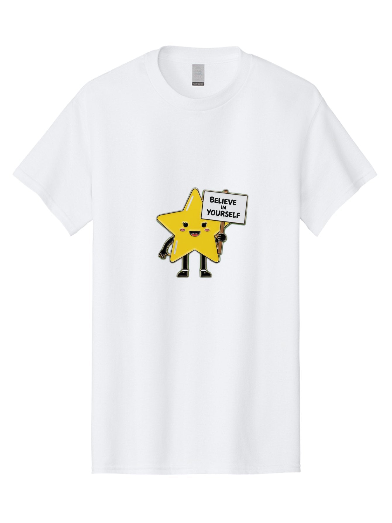 Believe-In-Yourself-5 Men'S Graphic Tee, 100% Cotton, Comfortable Casual Summer Wear, Machine Washable, Motivational Star, Believe In Yourself, Positivity, Inspiration, Confidence, Empowerment, Self-Love, Encouragement, Motivational Quotes, Bae131 14